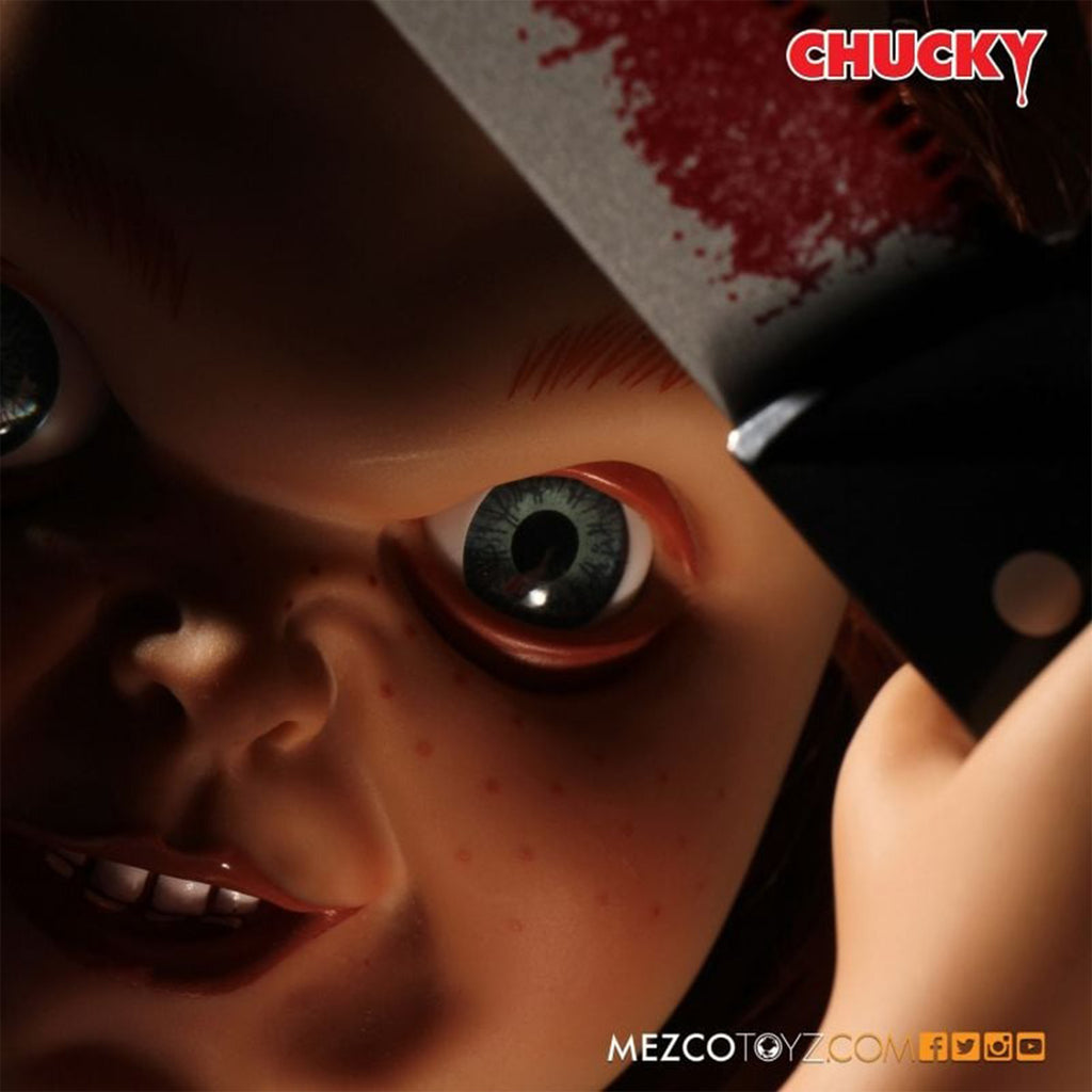 Childs Play Talking Chucky Mezco Toyz Action Figure 38cm – Child's Play, Mezco Toyz, 38 cm, brand new collector item, Uncanny Collectibles Dublin Ireland
