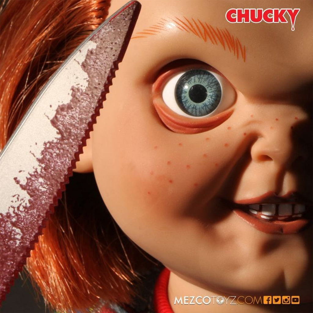 Childs Play Talking Chucky Mezco Toyz Action Figure 38cm – Child's Play, Mezco Toyz, 38 cm, brand new collector item, Uncanny Collectibles Dublin Ireland