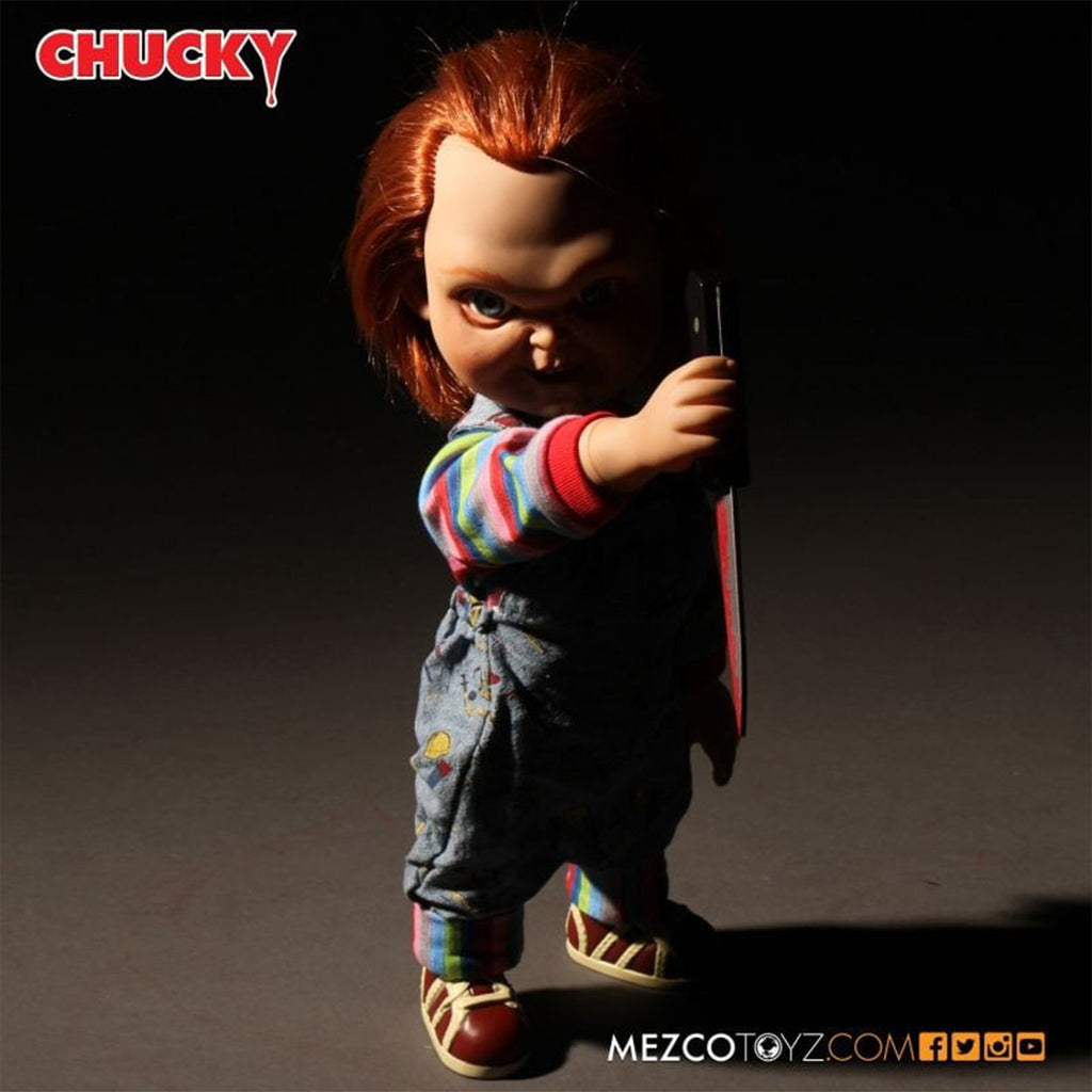 Childs Play Talking Chucky Mezco Toyz Action Figure 38cm – Child's Play, Mezco Toyz, 38 cm, brand new collector item, Uncanny Collectibles Dublin Ireland