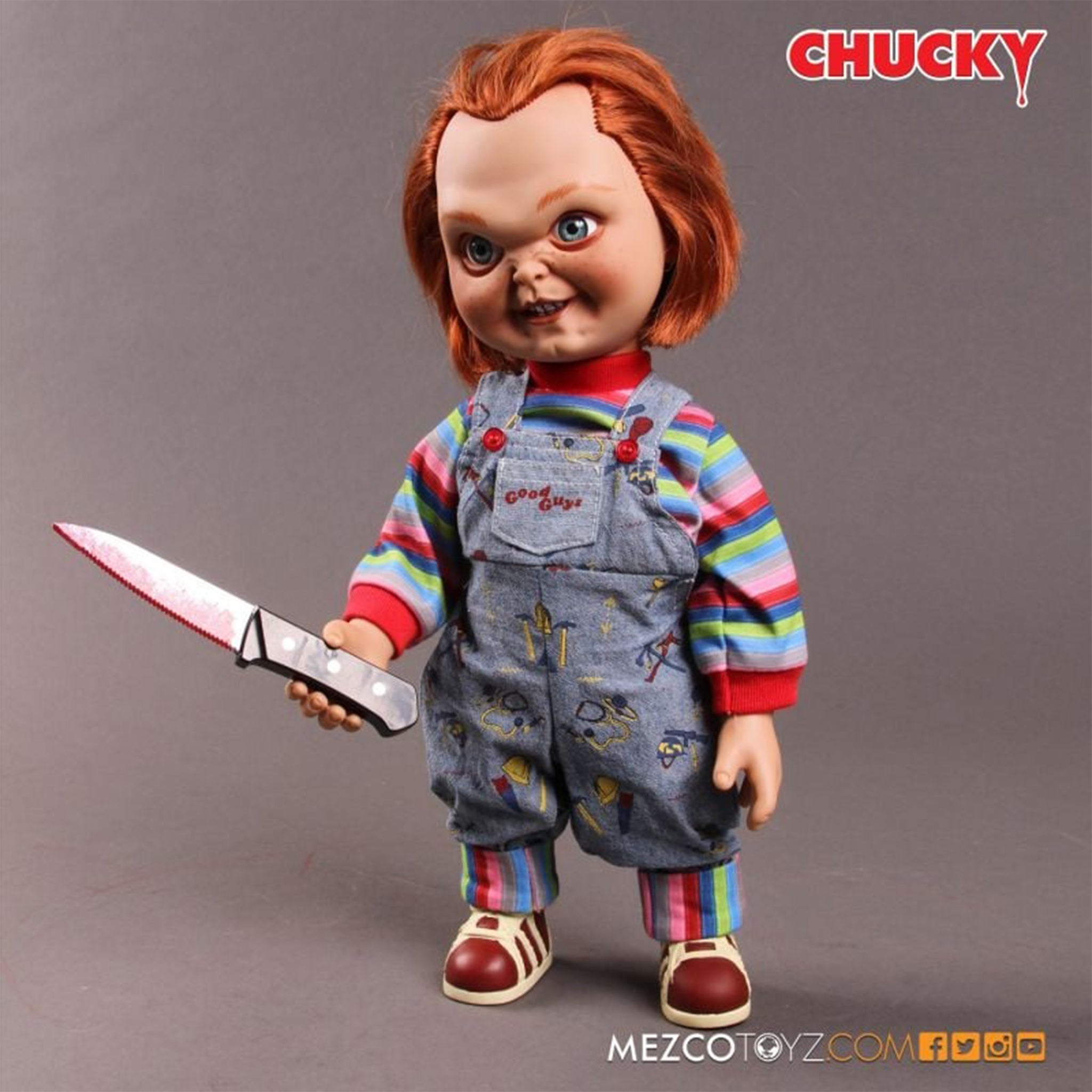 Childs Play Talking Chucky Mezco Toyz Action Figure 38cm – Child's Play, Mezco Toyz, 38 cm, brand new collector item, Uncanny Collectibles Dublin Ireland