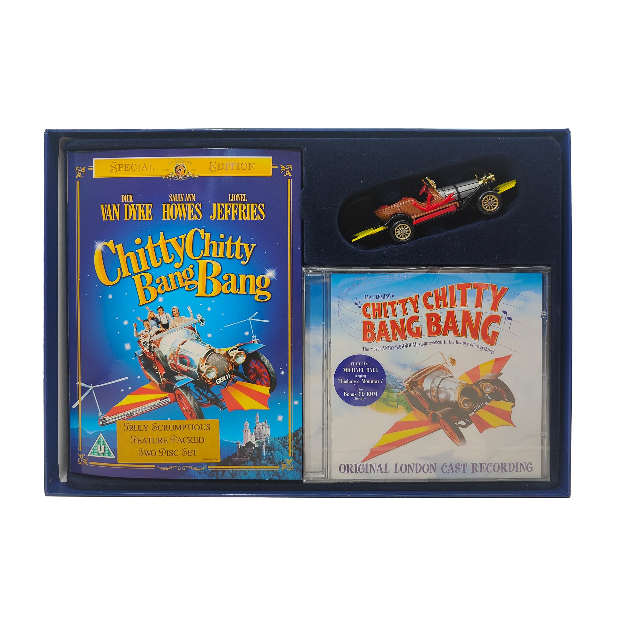 Chitty Chitty Bang Bang Collector's Edition DVD Gift Set Corgi Car Book CD