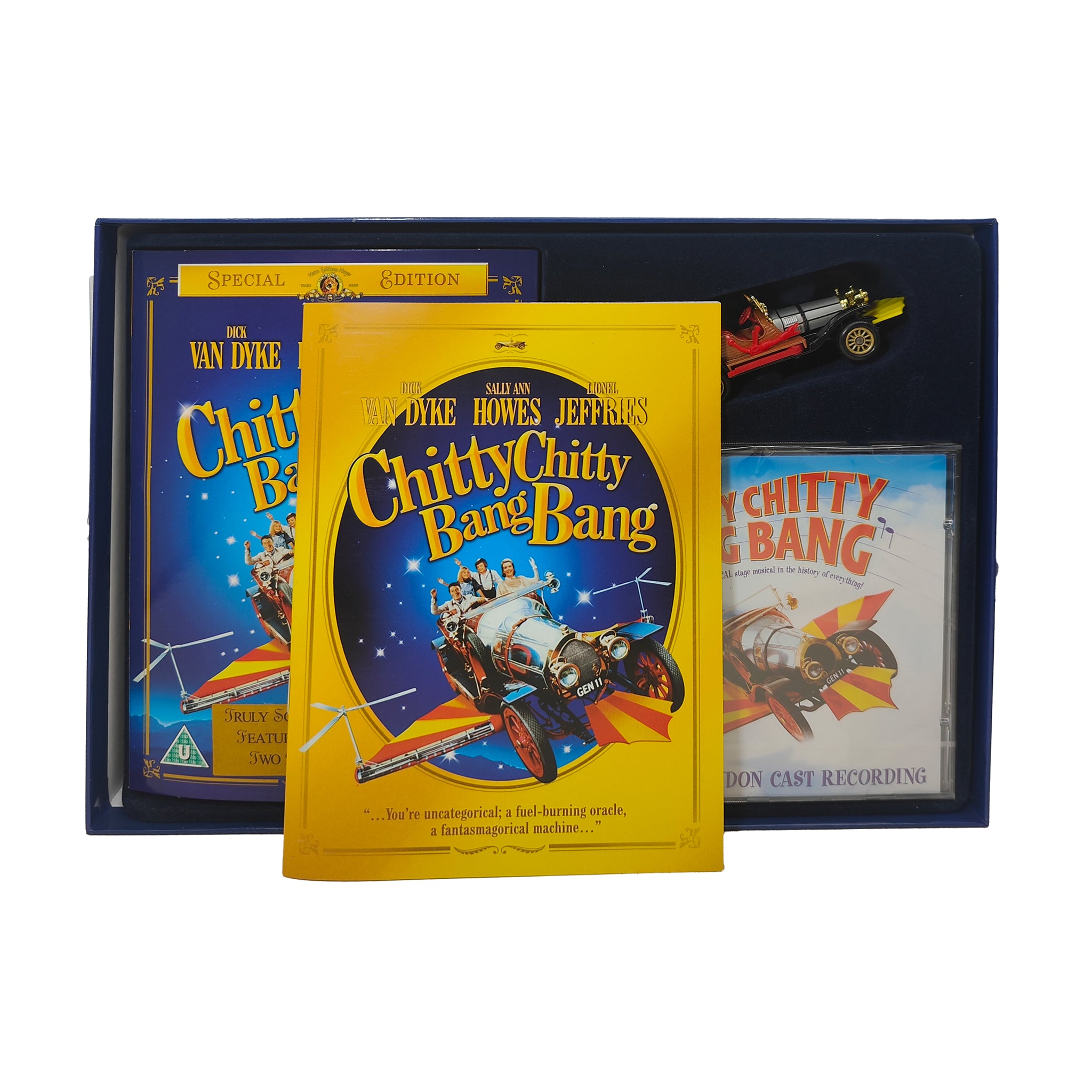 Chitty Chitty Bang Bang Collector's Edition DVD Gift Set Corgi Car Book CD