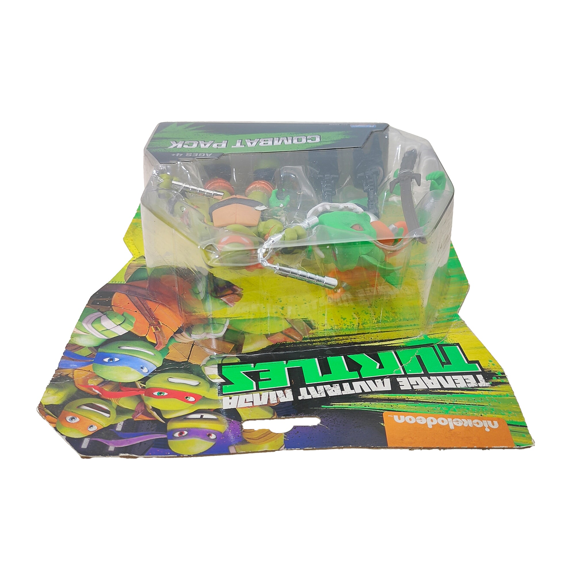 Michelangelo And Fishface Combat Pack Teenage Mutant Ninja Turtles Playmates Toys Action Figure 2016 14cm