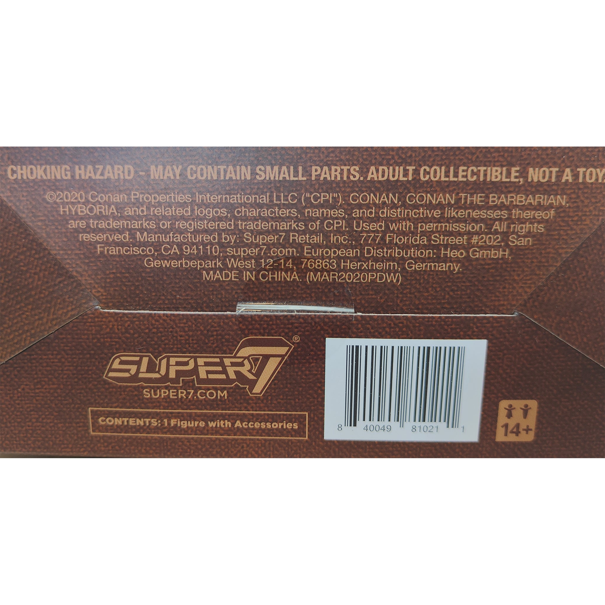 Conan The Barbarian Ultimate Super7 Action Figure 18 cm 2020 – Movie Icons & Heroes, Super7, 18 cm, 2020, pre-owned collector piece, Uncanny Collectibles Dublin Ireland