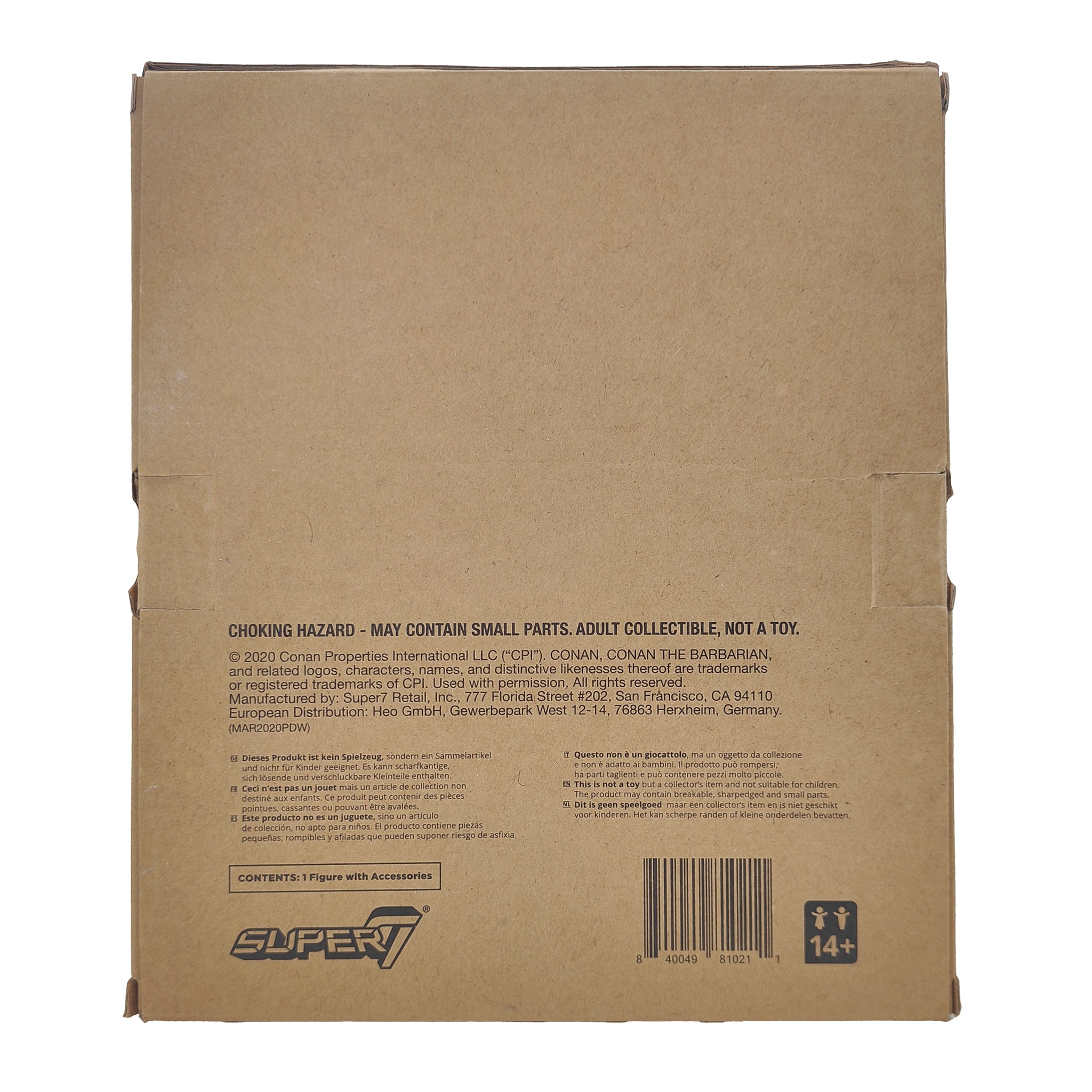 Conan The Barbarian Ultimate Super7 Action Figure 18 cm 2020 – Movie Icons & Heroes, Super7, 18 cm, 2020, pre-owned collector piece, Uncanny Collectibles Dublin Ireland