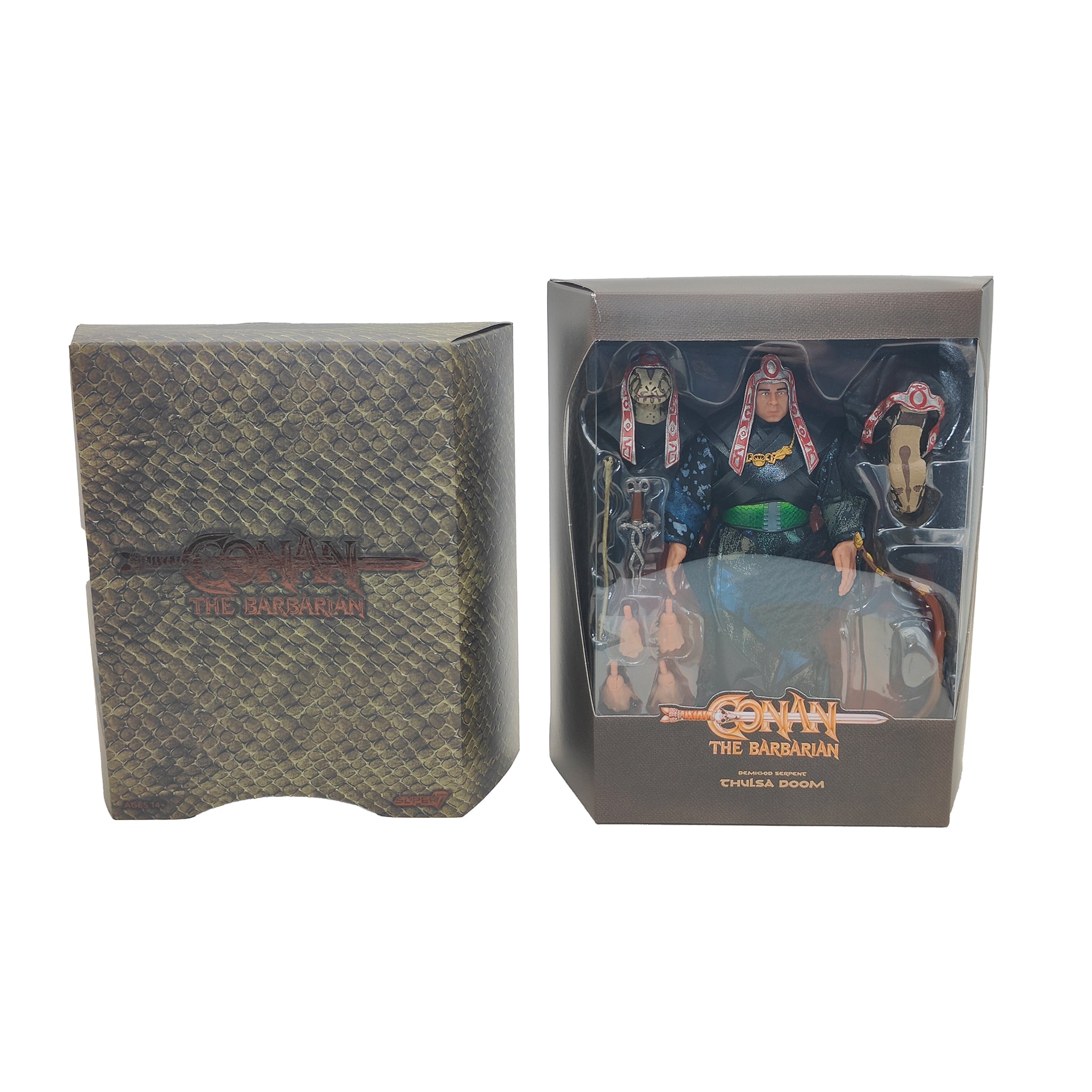 Conan The Barbarian Thulsa Doom Ultimate Super7 Action Figure 18 cm 2021 – Movie Icons & Heroes, Super7, 18 cm, 2021, pre-owned collector piece, Uncanny Collectibles Dublin Ireland