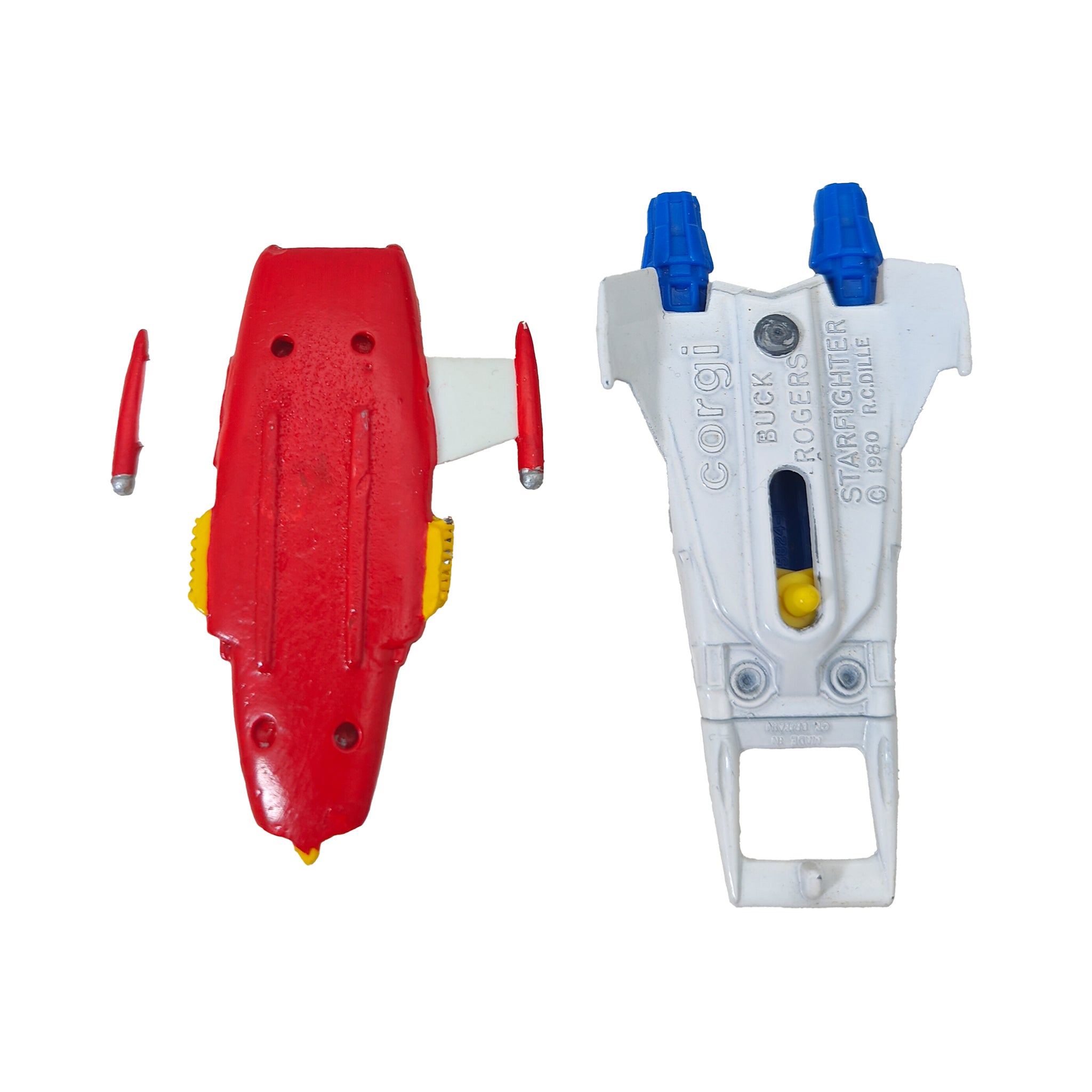 HERE IS A CORGI BUCK ROGERS STARFIGHTER 1980 R.C.DILLE MADE HERE IS A CORGI BUCK ROGERS STARFIGHTER 1980 R.C.DILLE MADE