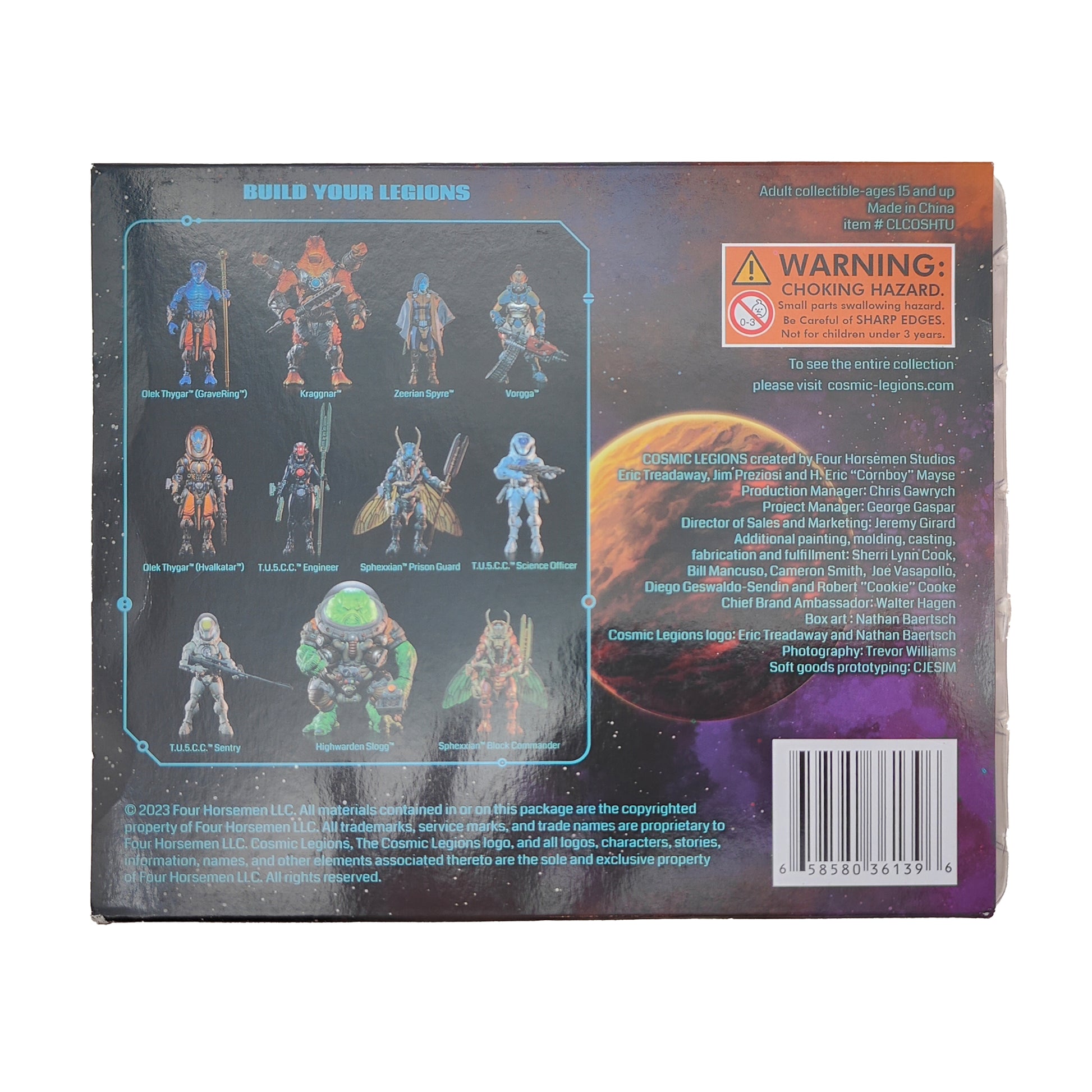 Cosmic Legions Hvalkatar Book One T.U.5.C.C Hands Accessory Pack Four Horsemen Studios 2023