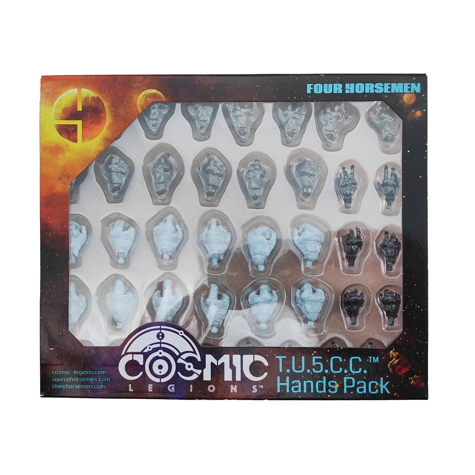 Cosmic Legions Hvalkatar Book One T.U.5.C.C Hands Accessory Pack Four Horsemen Studios 2023