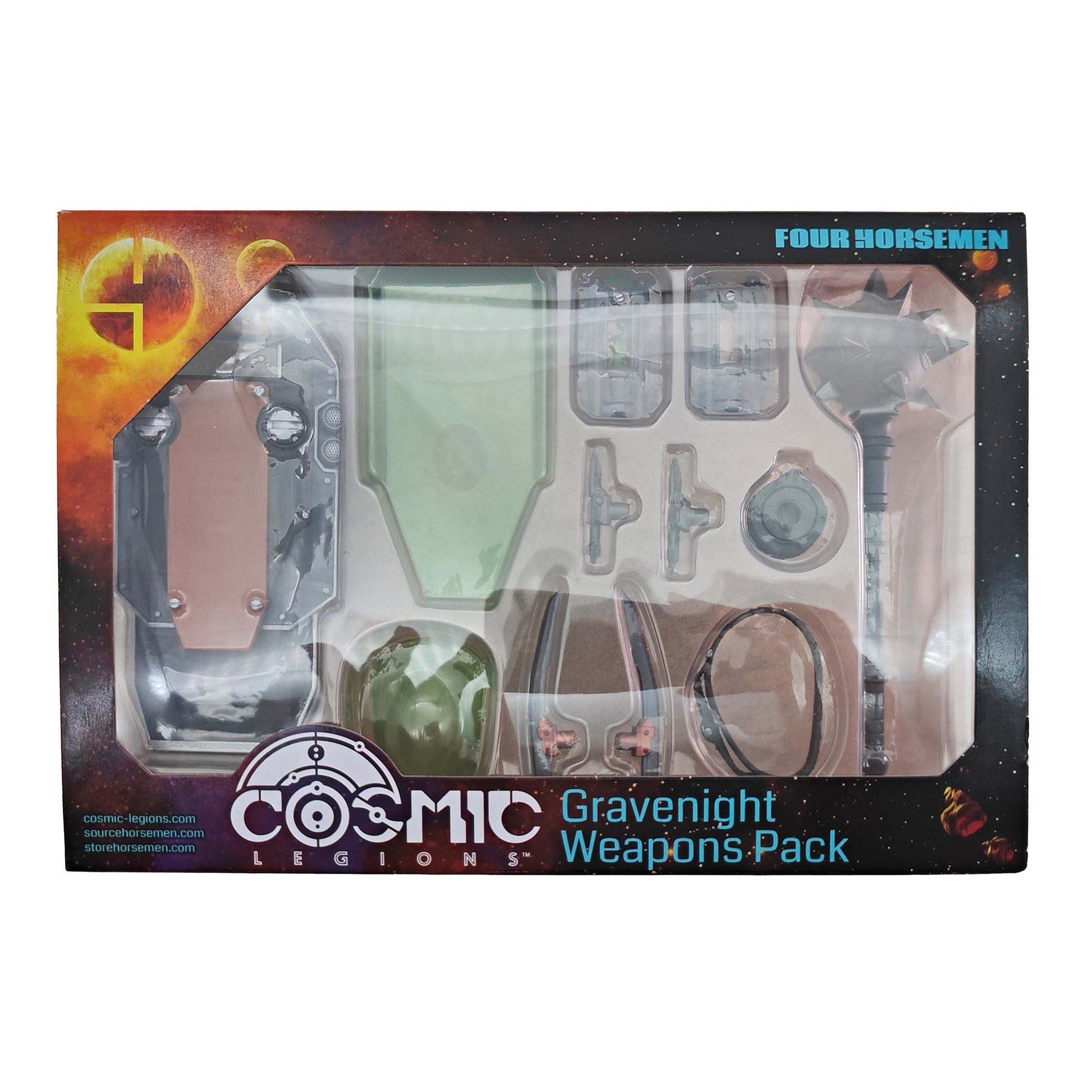 Cosmic Legions Hvalkatar Book Two Gravenight Weapons Accessory Pack Four Horsemen Studios 2023