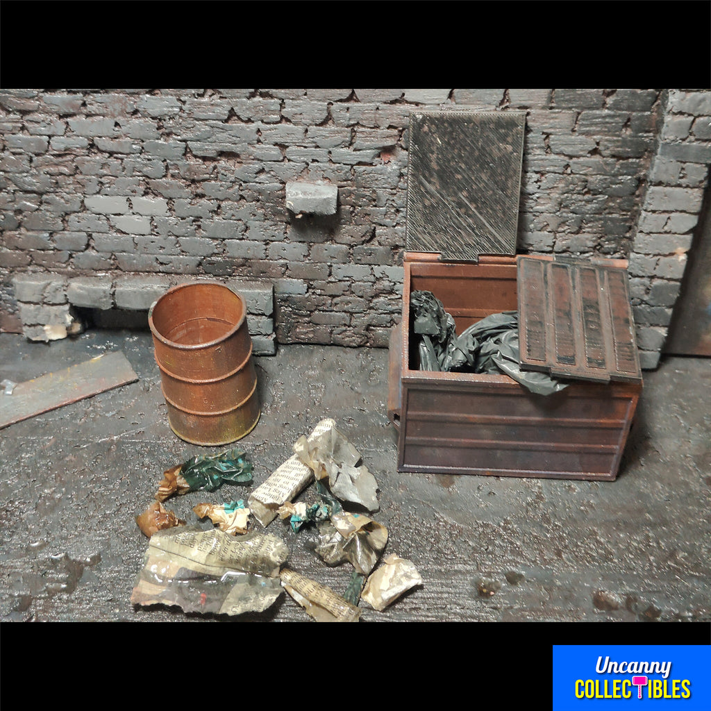 Custom Predator 2 Alley Diorama with 2 NECA Predator Figures