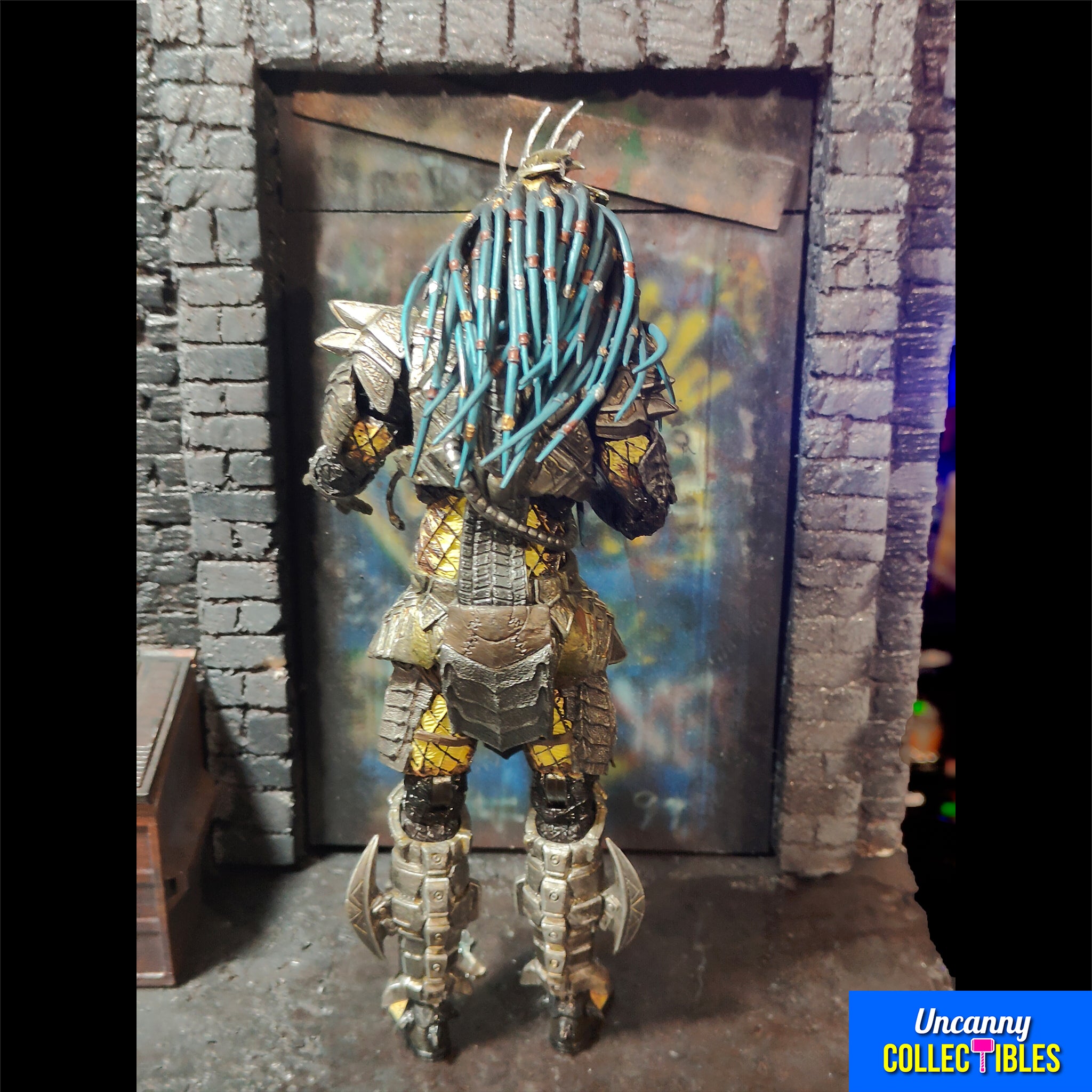 Custom Predator 2 Alley Diorama with 2 NECA Predator Figures