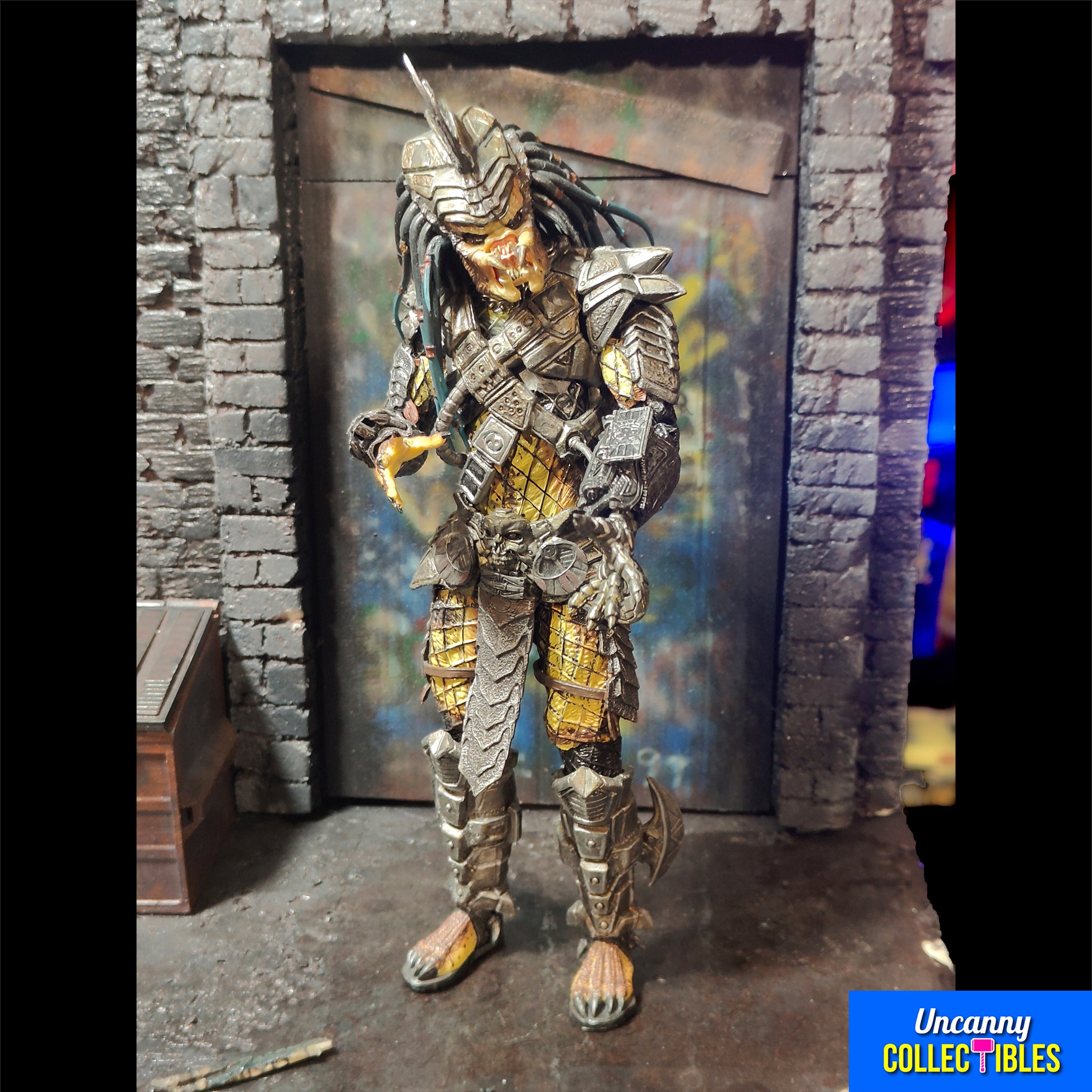 Custom Predator 2 Alley Diorama with 2 NECA Predator Figures