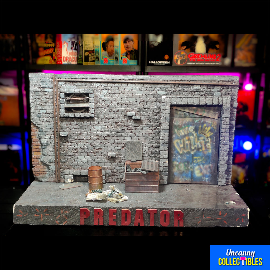 Custom Predator 2 Alley Diorama with 2 NECA Predator Figures