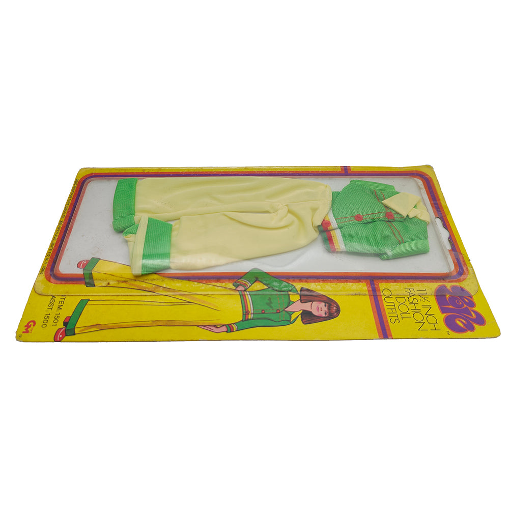 Dagy Dendi 11.5 Inch Fashion Doll Outfit Yellow and Green Pantsuit Gold Mountain Toys 1970s - Barbie Compatible – -, Vintage Brands, 30 cm, 2024, pre-owned collector piece, Uncanny Collectibles Dublin Ireland
