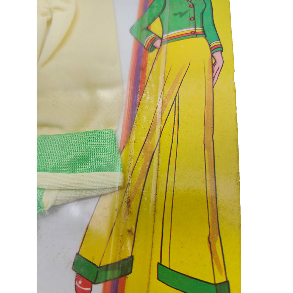 Dagy Dendi 11.5 Inch Fashion Doll Outfit Yellow and Green Pantsuit Gold Mountain Toys 1970s - Barbie Compatible – -, Vintage Brands, 30 cm, 2024, pre-owned collector piece, Uncanny Collectibles Dublin Ireland