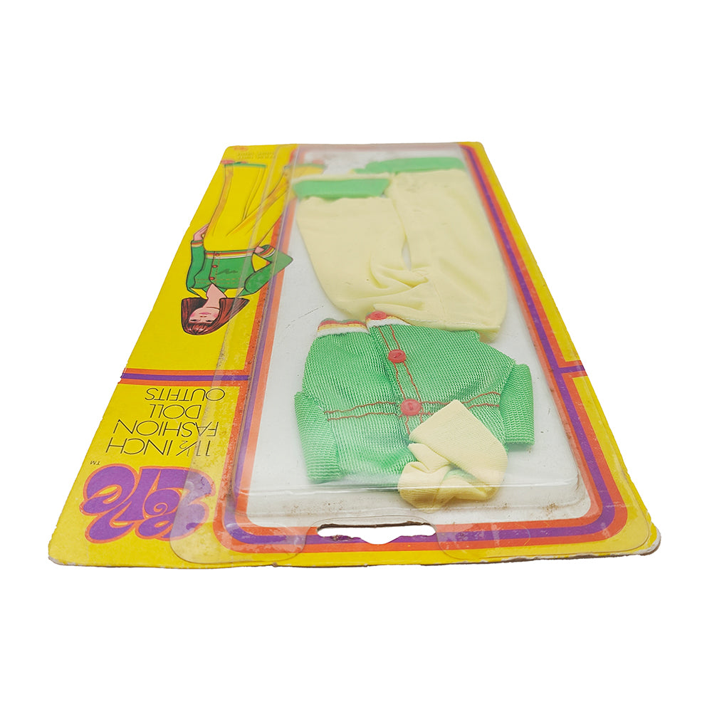 Dagy Dendi 11.5 Inch Fashion Doll Outfit Yellow and Green Pantsuit Gold Mountain Toys 1970s - Barbie Compatible – -, Vintage Brands, 30 cm, 2024, pre-owned collector piece, Uncanny Collectibles Dublin Ireland