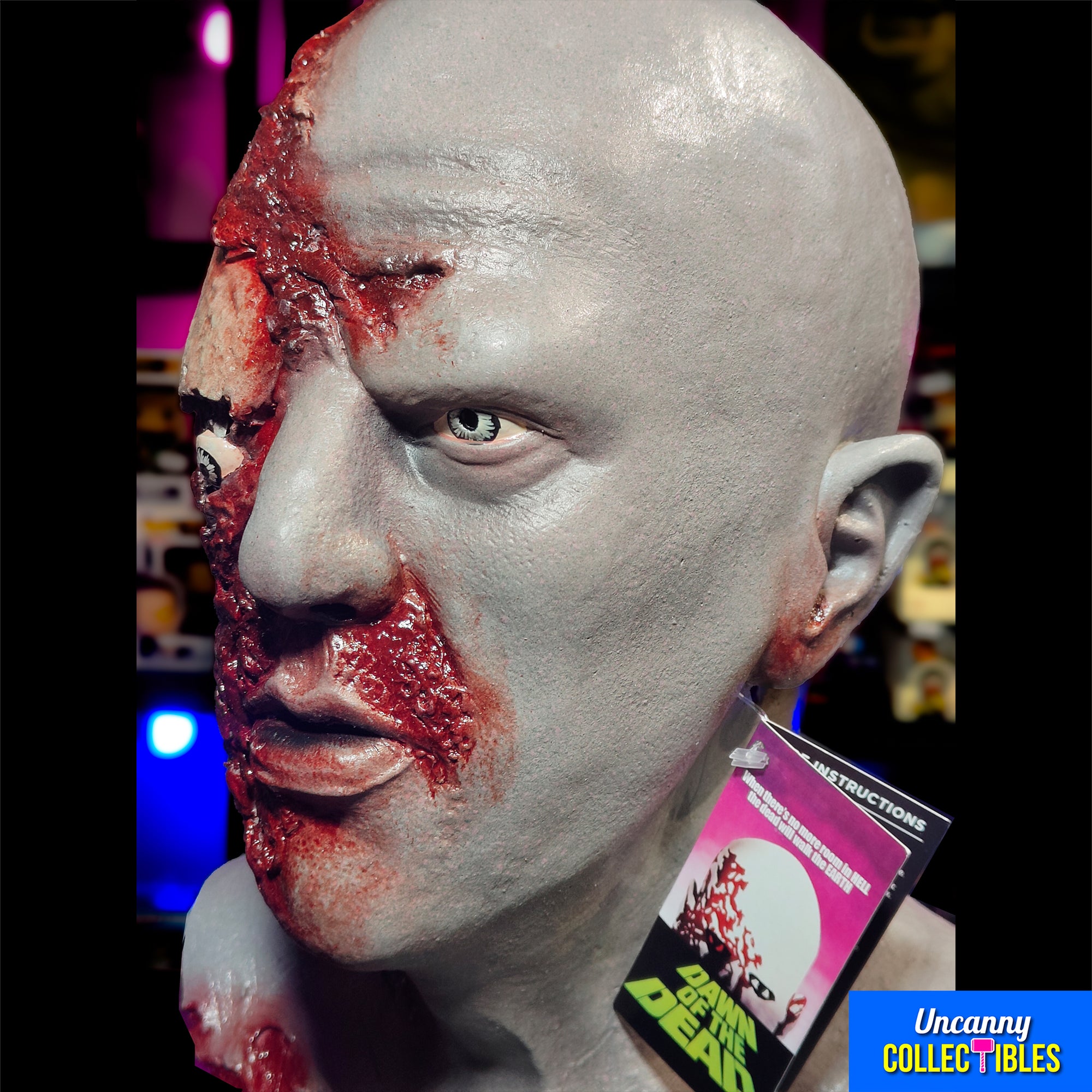 Dawn Of The Dead Airport Zombie Trick or Treat Studios Full Head Latex Mask