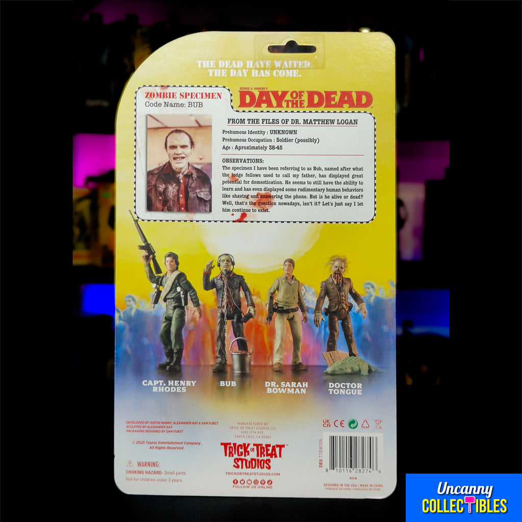 Day of the Dead Bub Rhodes Sarah Dr Tongue Trick or Treat Studios Figure Set