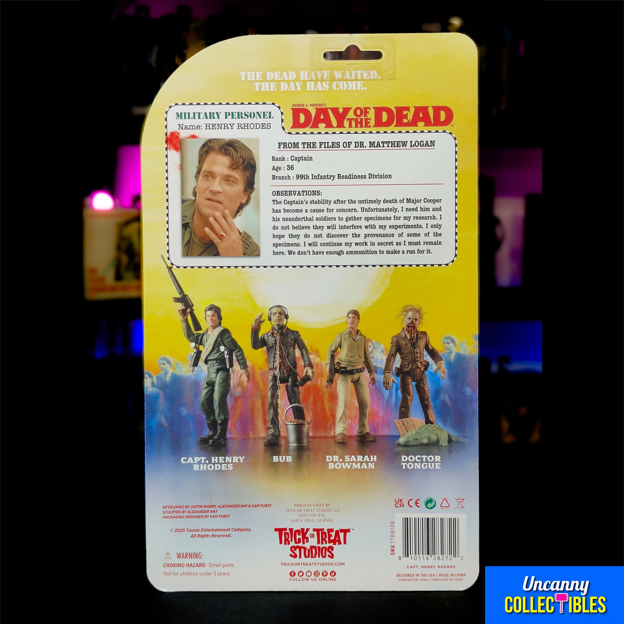 Day of the Dead 1985 Captain Rhodes Trick or Treat Studios Action Figure