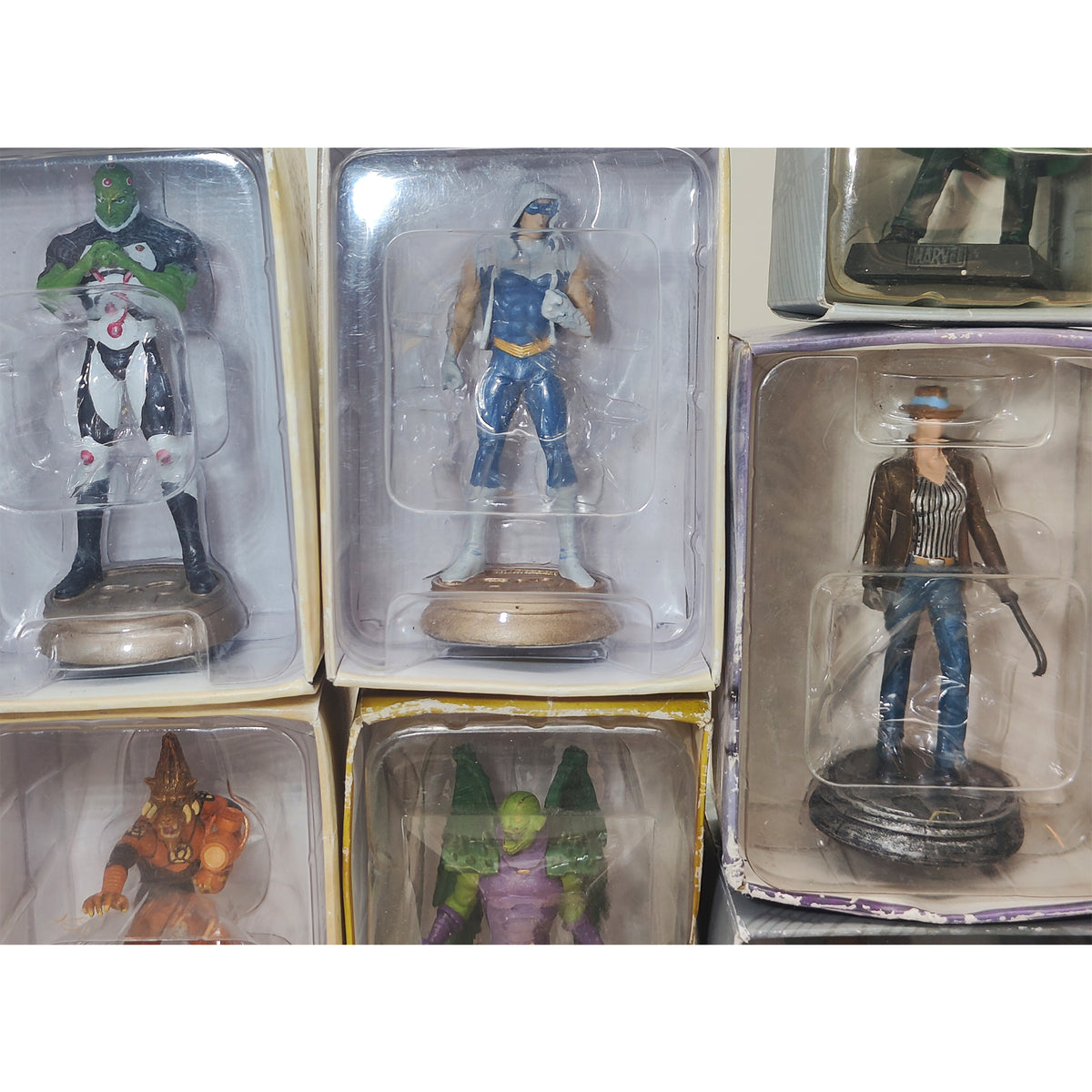 DC and Marvel Eaglemoss Figurine Bundle 13 Figures Luke Cage Brainiac