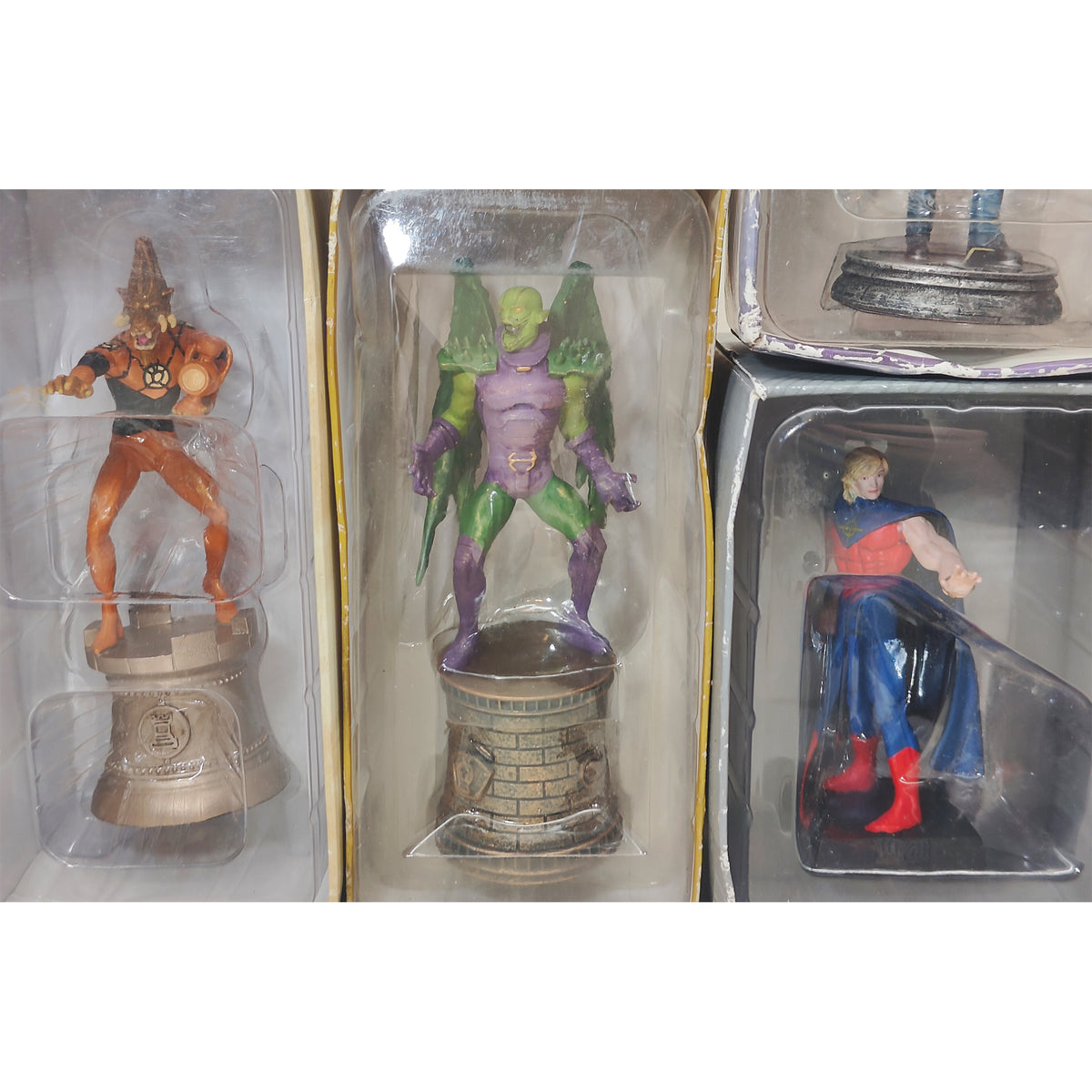 DC and Marvel Eaglemoss Figurine Bundle 13 Figures Luke Cage Brainiac