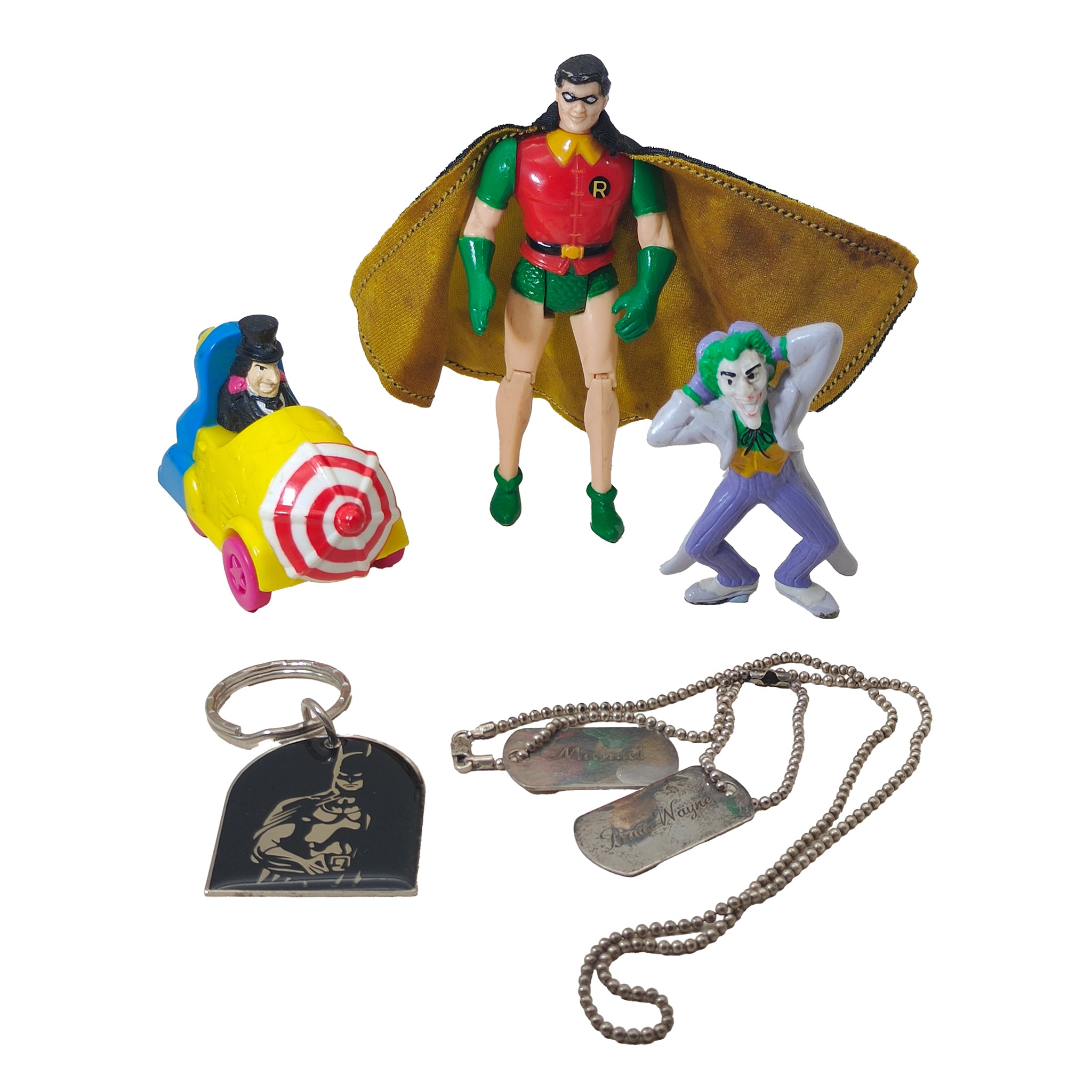 DC Batman Vintage Toy Bundle Robin Joker Penguin Kenner Burger King 1989 1992