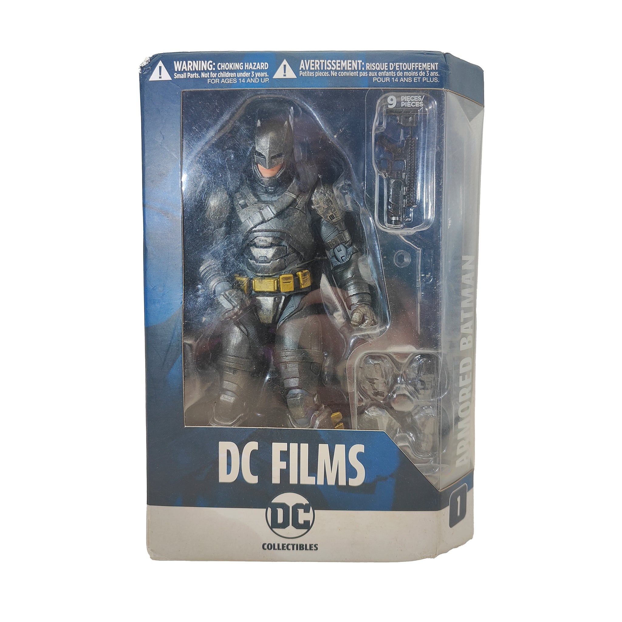 DC Collectibles DC Films Batman V Superman Series Armored Batman Action Figure 2016 18cm – Batman, Vintage Brands, 18 cm, 2016, pre-owned collector piece, Uncanny Collectibles Dublin Ireland