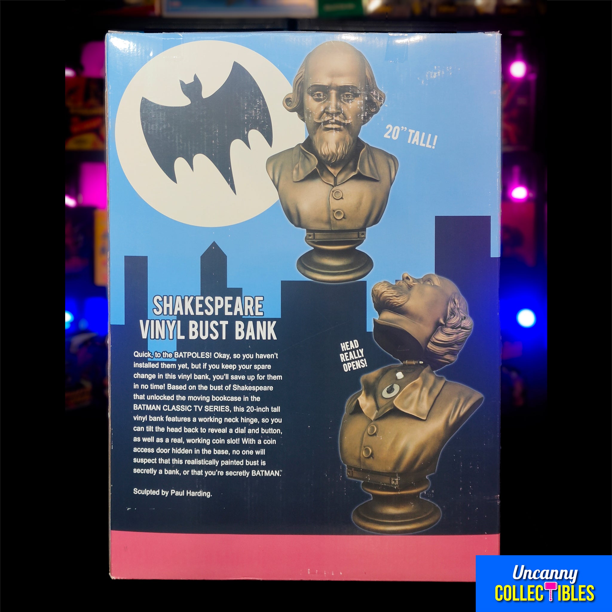 DC Comics Batman Classic TV Series Shakespeare Diamond Select Vinyl Bust Bank 2017