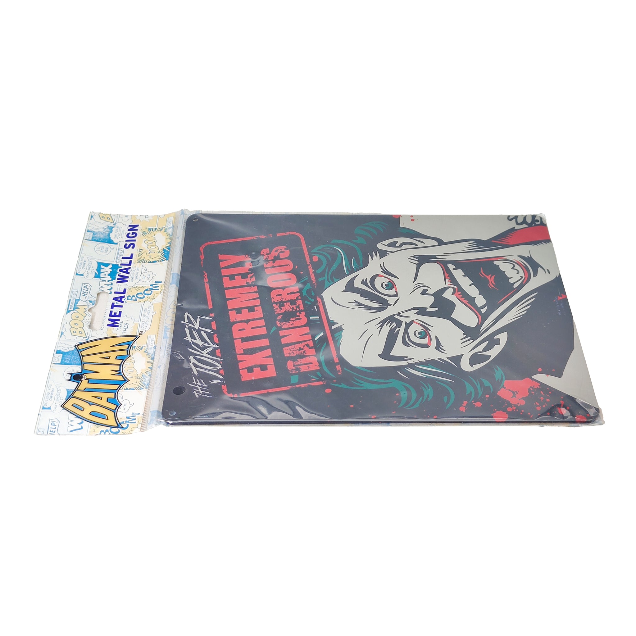DC Comics Batman Joker Tin Sign Metal Poster Half Moon Bay – Batman, Vintage Brands, 21 cm, pre-owned collector piece, Uncanny Collectibles Dublin Ireland