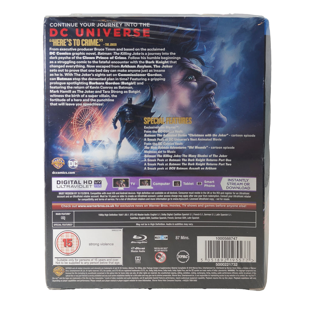 DC Comics Batman The Killing Joke Blu-ray Limited Edition Gift Set