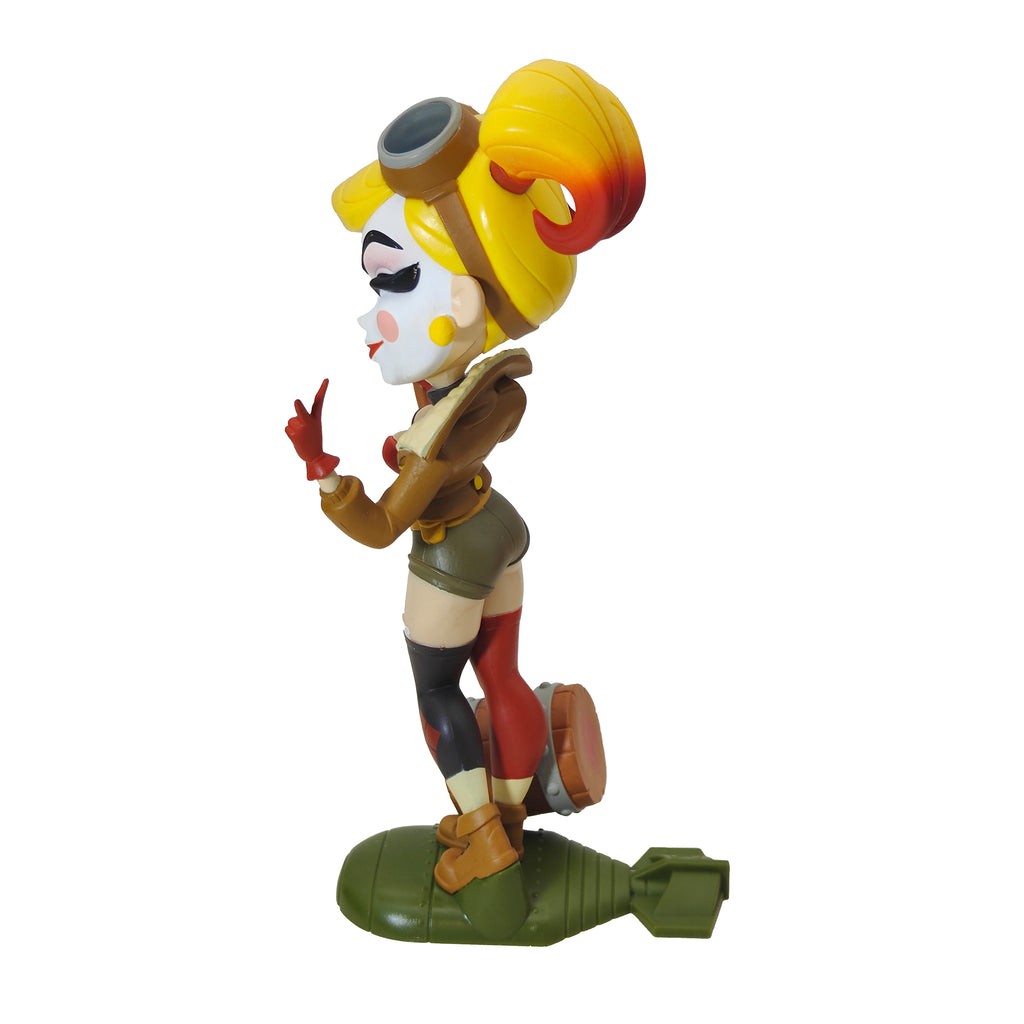DC Comics Bombshells Harley Quinn Cryptozoic Vinyl Figure 2018 17cm – Batman, Quantum Mechanix, 17 cm, 2018, pre-owned collector piece, Uncanny Collectibles Dublin Ireland