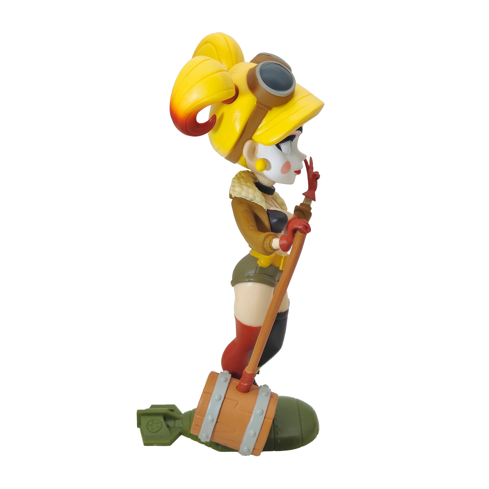 DC Comics Bombshells Harley Quinn Cryptozoic Vinyl Figure 2018 17cm – Batman, Quantum Mechanix, 17 cm, 2018, pre-owned collector piece, Uncanny Collectibles Dublin Ireland