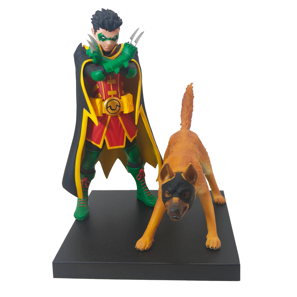 DC Comics Robin and Ace the Bat-Hound Super Sons Kotobukiya ARTFX+ 1/10 Statue