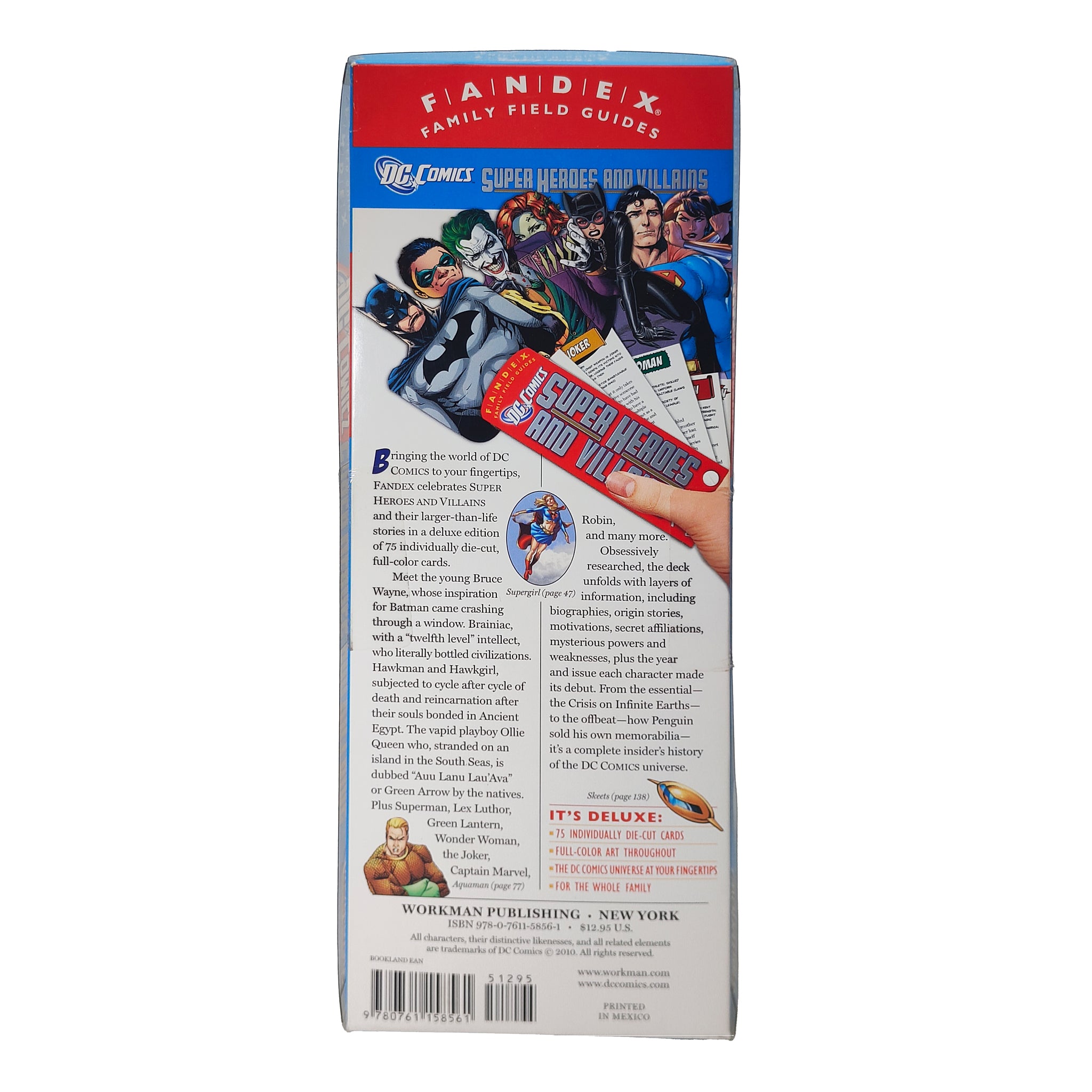 DC Comics Super Heroes and Villains Fandex Guide Workman Publishing 2010