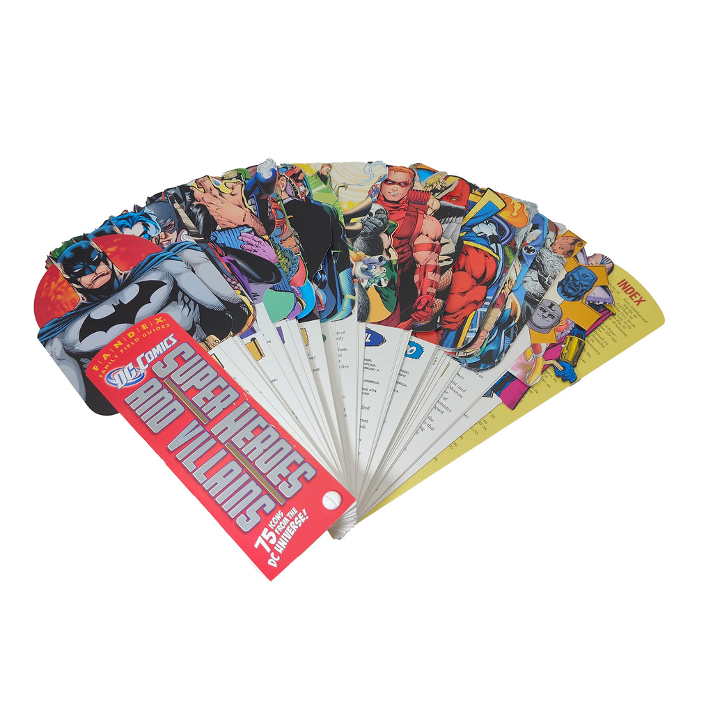 DC Comics Super Heroes and Villains Fandex Guide Workman Publishing 2010