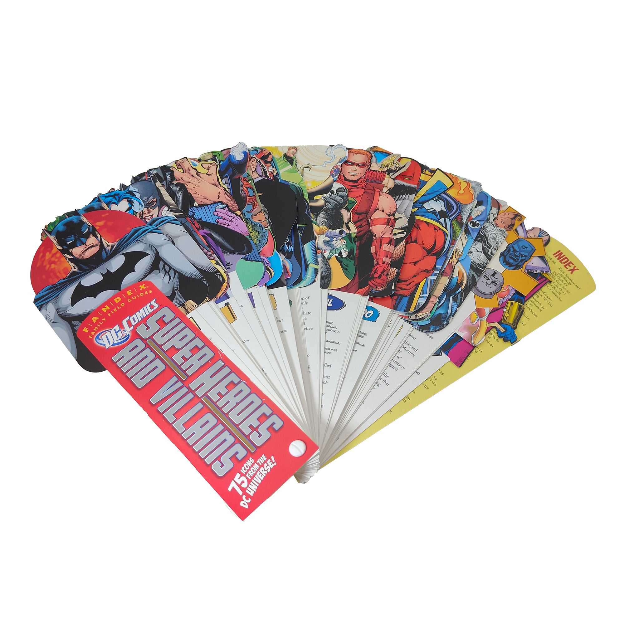 DC Comics Super Heroes and Villains Fandex Guide Workman Publishing 2010