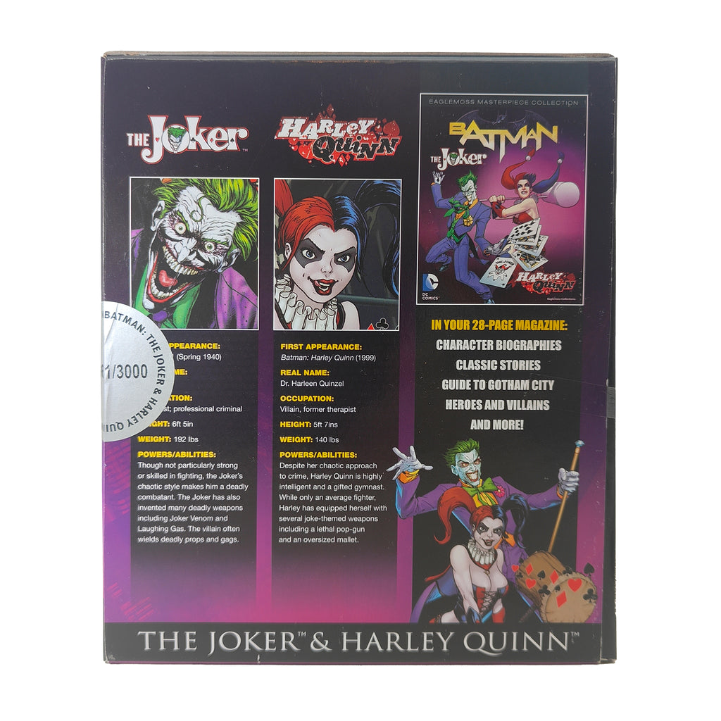 DC Comics The Joker and Harley Quinn Eaglemoss Masterpiece Collection 2 Pack