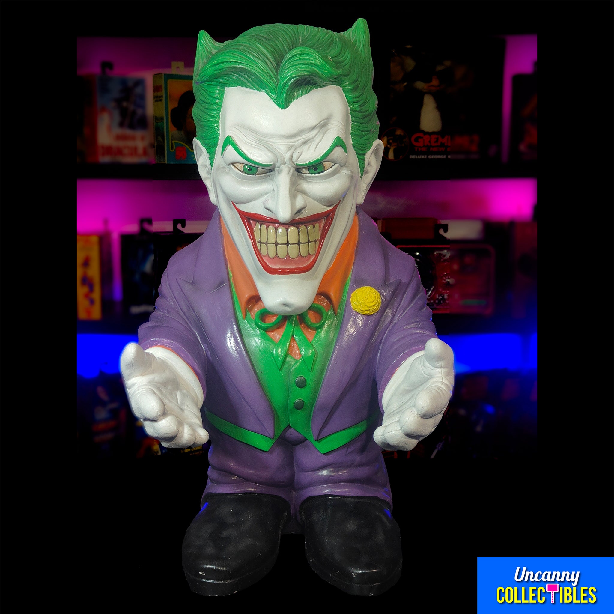 DC Comics The Joker Candy Bowl Holder Rubies 2014 – Batman, Rubie's, 51 cm, 2014, pre-owned collector piece, Uncanny Collectibles Dublin Ireland