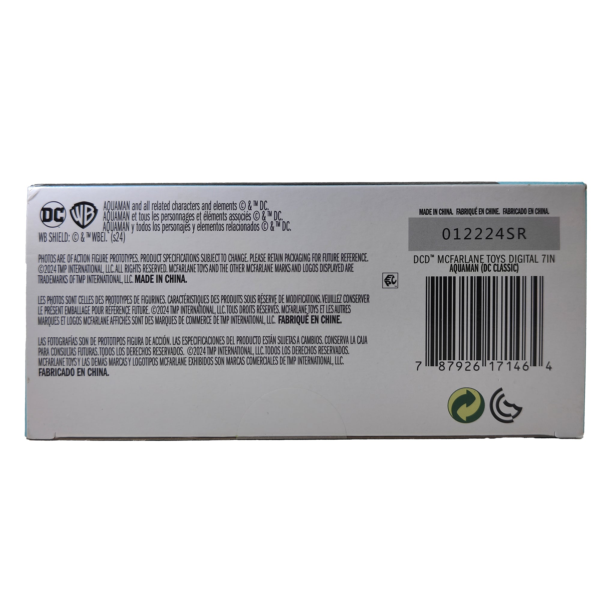 DC Direct Aquaman DC Classic McFarlane Toys Action Figure 2024 18cm – DC Heroes, McFarlane Toys, 18 cm, 2024, pre-owned collector piece, Uncanny Collectibles Dublin Ireland