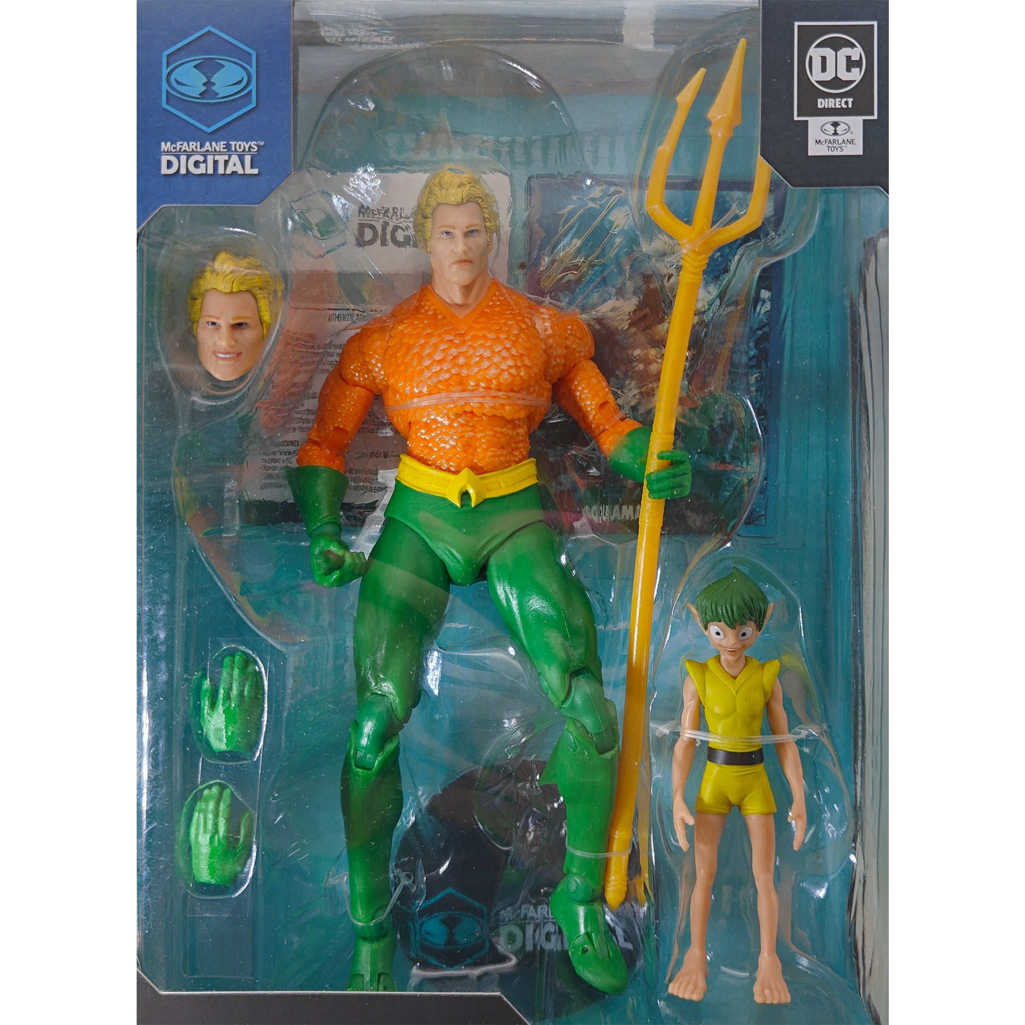 DC Direct Aquaman DC Classic McFarlane Toys Action Figure 2024 18cm – DC Heroes, McFarlane Toys, 18 cm, 2024, pre-owned collector piece, Uncanny Collectibles Dublin Ireland