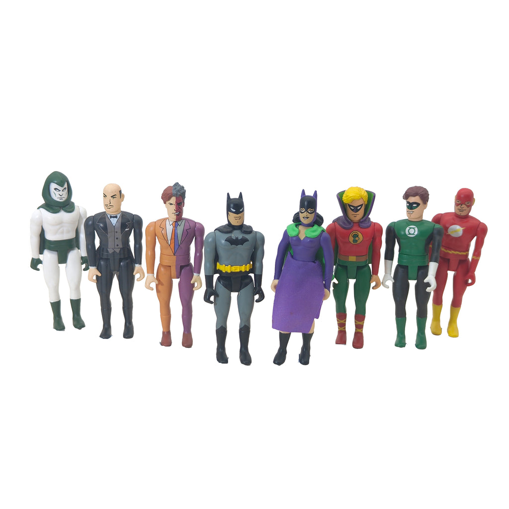 DC Direct Pocket Super Heroes Action Figure 9 Figure Bundle
