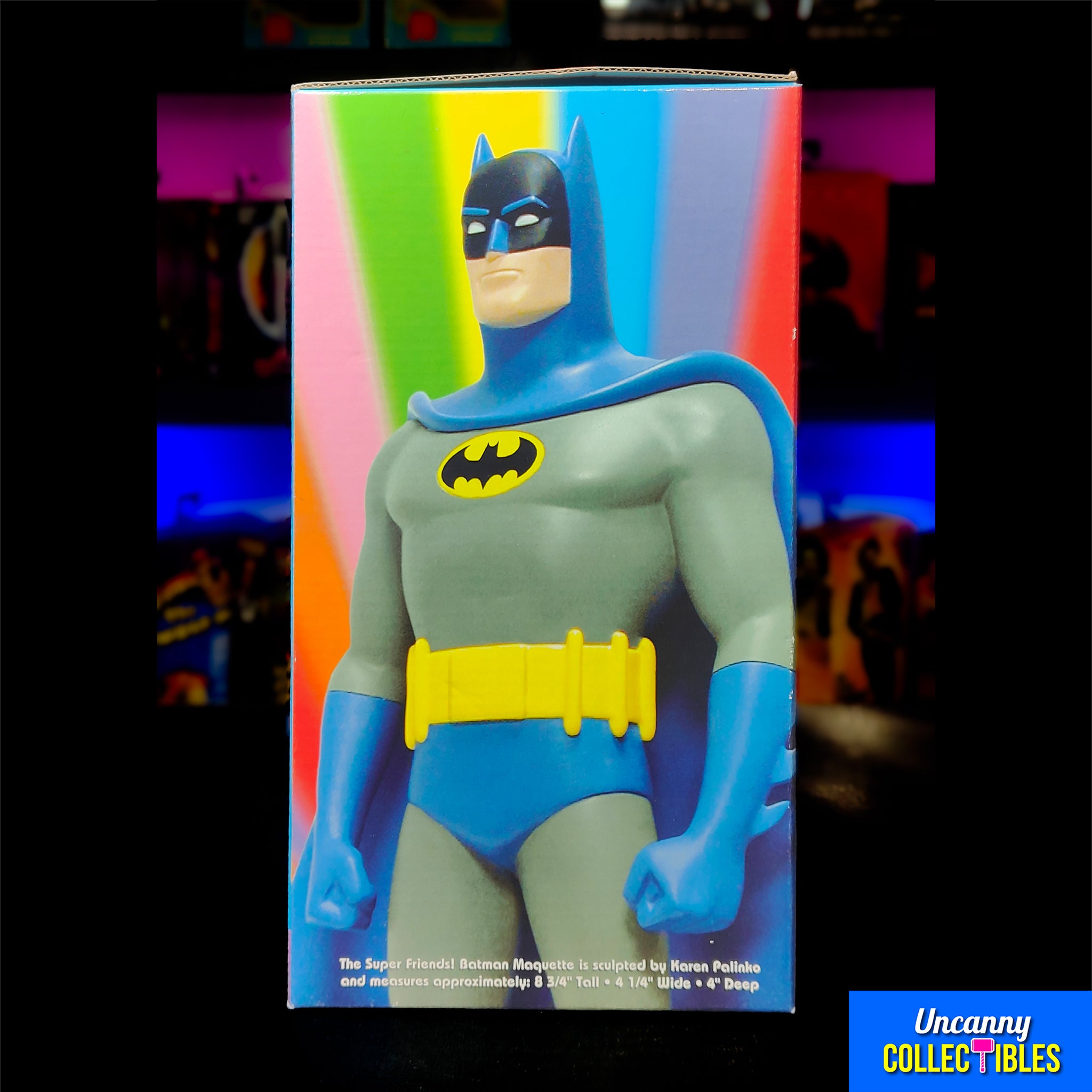 DC Direct Super Friends Batman Maquette Limited Edition 2051 of 4000 – Batman, Vintage Brands, 22 cm, 2051, pre-owned collector piece, Uncanny Collectibles Dublin Ireland