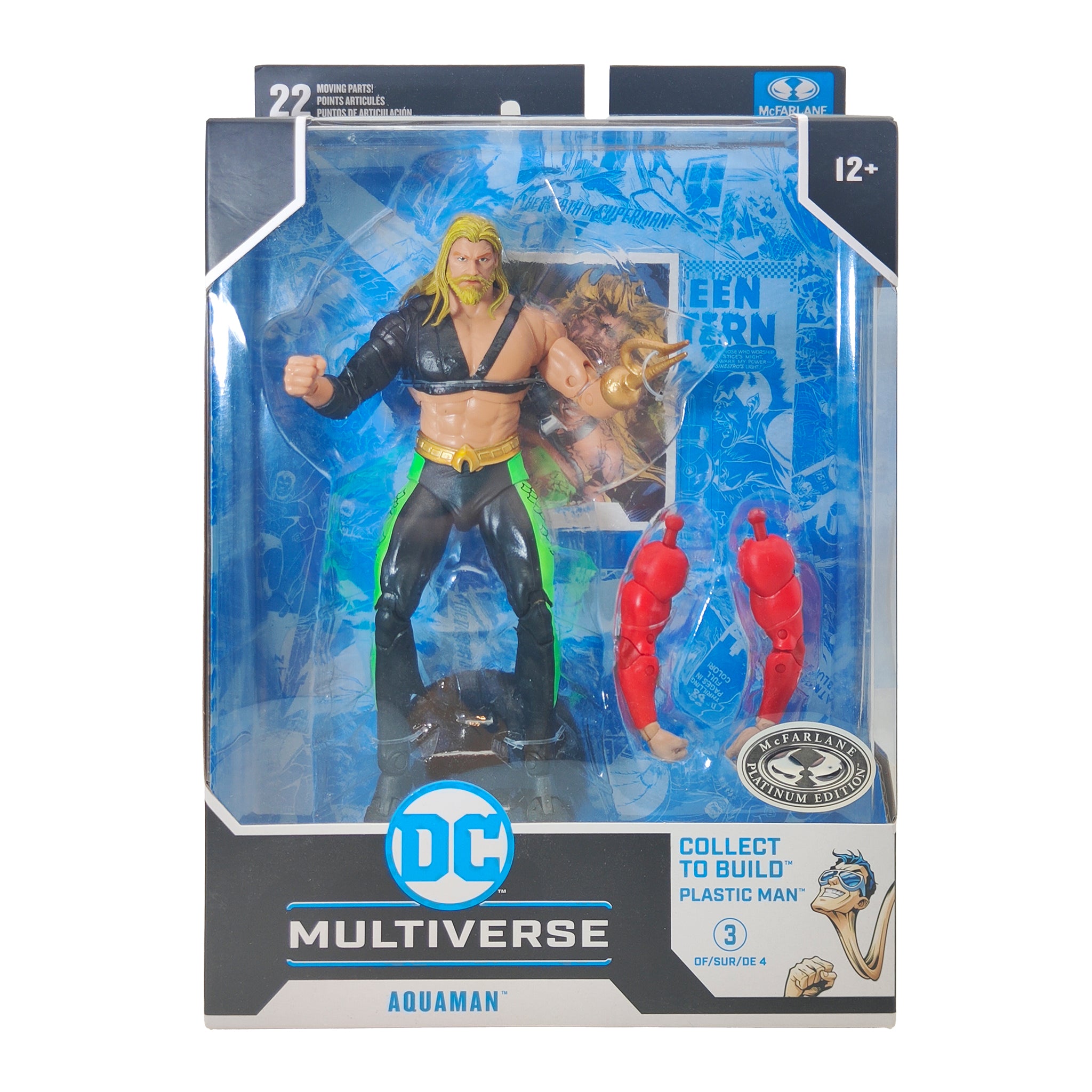 DC Multiverse Aquaman JLA Platinum Edition McFarlane Toys Action Figure 2024 18cm – DC Heroes, McFarlane Toys, 18 cm, 2024, pre-owned collector piece, Uncanny Collectibles Dublin Ireland