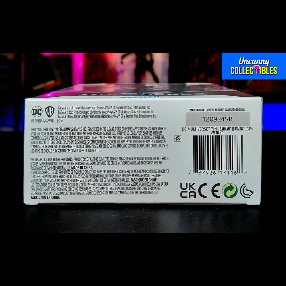 DC Multiverse Batman 1989 Michael Keaton 18 cm Action Figure – Batman, McFarlane Toys, 18 cm, 2025, brand new collector item, Uncanny Collectibles Dublin Ireland