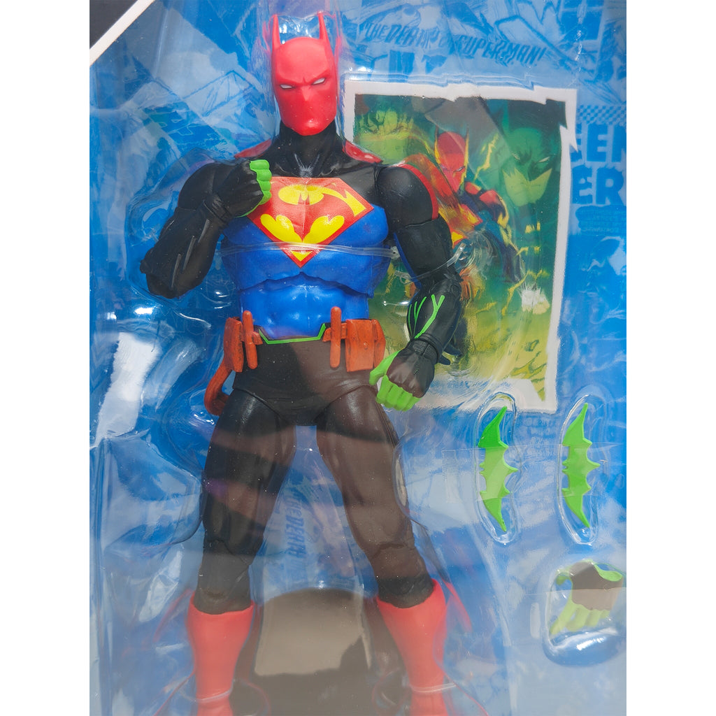 DC Multiverse Batman Superman Fusion Worlds Finest McFarlane Toys Action Figure 2024 18cm – Superman, McFarlane Toys, 18 cm, 2024, pre-owned collector piece, Uncanny Collectibles Dublin Ireland