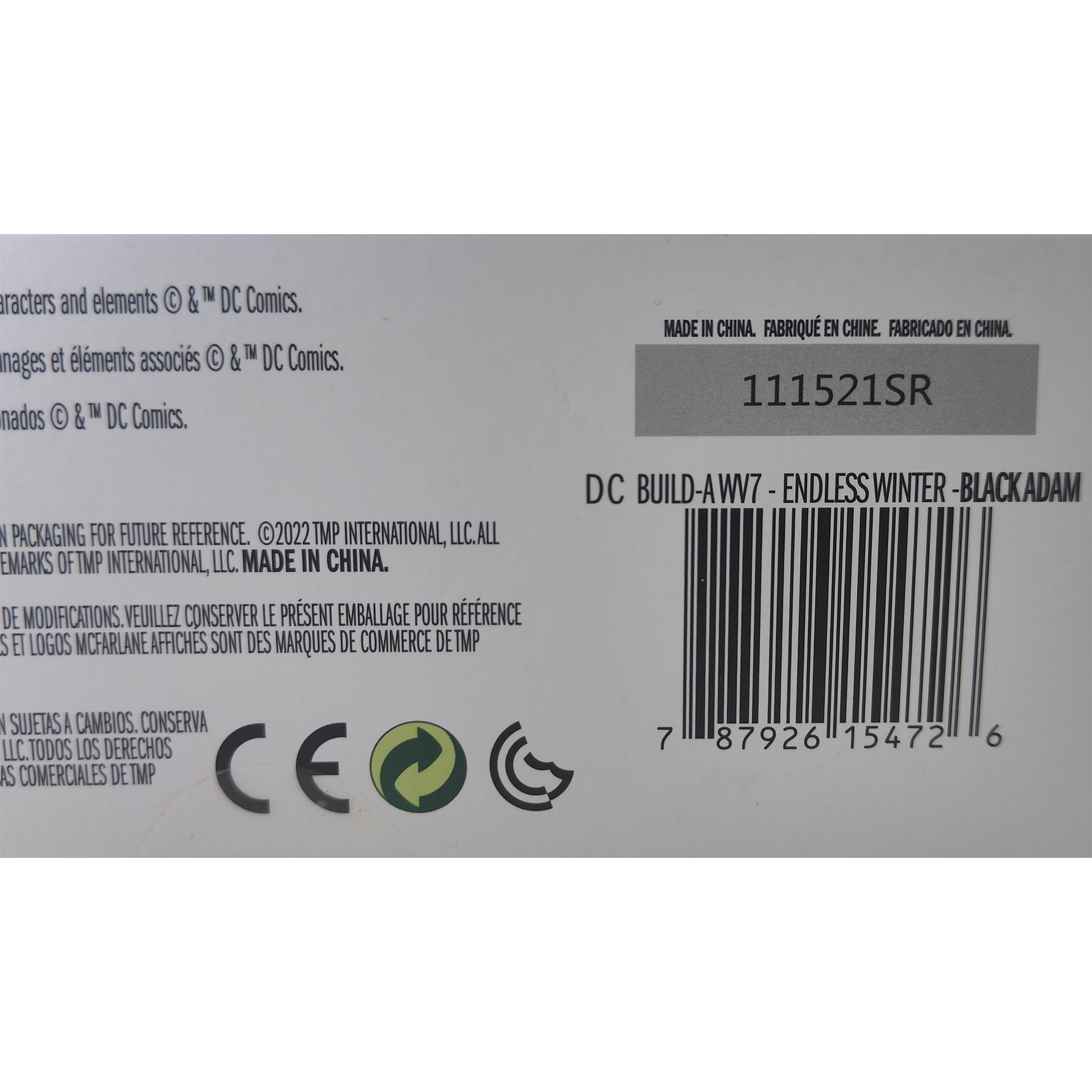 DC Multiverse Black Adam Justice League Endless Winter McFarlane Toys Action Figure 2022 18cm – DC Heroes, McFarlane Toys, 18 cm, 2022, pre-owned collector piece, Uncanny Collectibles Dublin Ireland