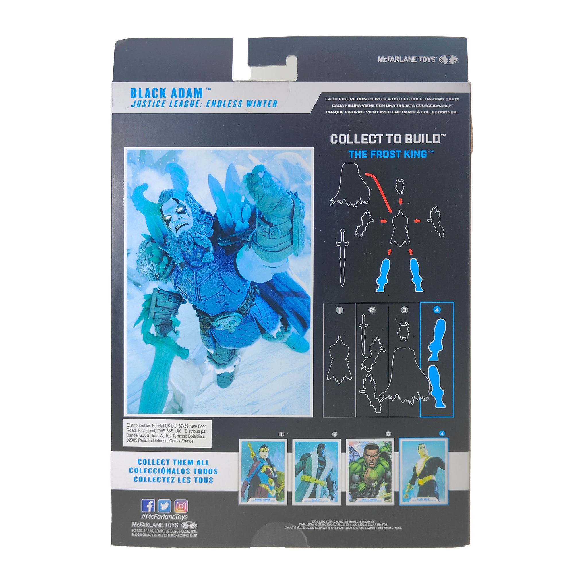 DC Multiverse Black Adam Justice League Endless Winter McFarlane Toys Action Figure 2022 18cm – DC Heroes, McFarlane Toys, 18 cm, 2022, pre-owned collector piece, Uncanny Collectibles Dublin Ireland