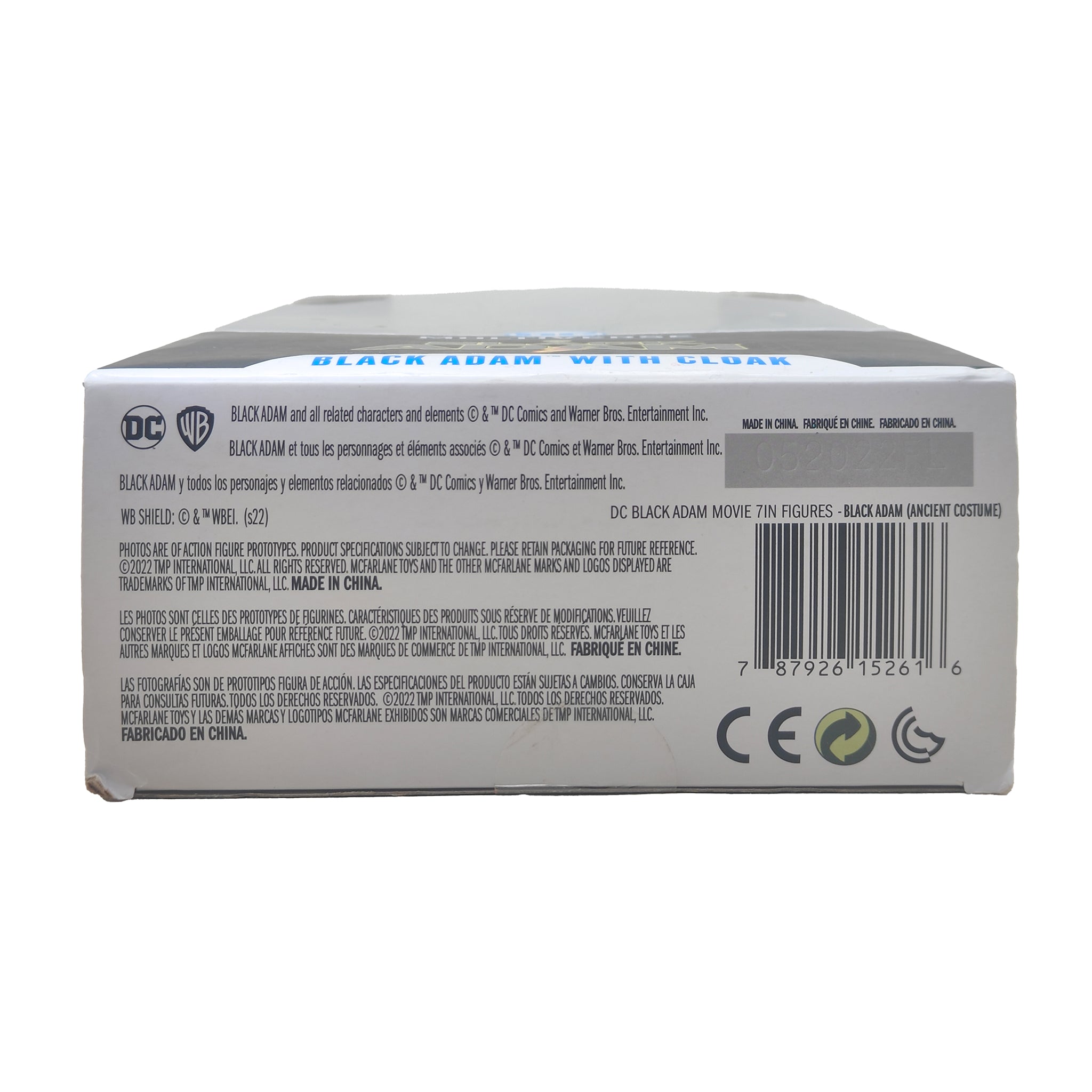 DC Multiverse Black Adam With Cloak Black Adam McFarlane Toys Action Figure 2022 18cm – DC Heroes, McFarlane Toys, 18 cm, 2022, pre-owned collector piece, Uncanny Collectibles Dublin Ireland