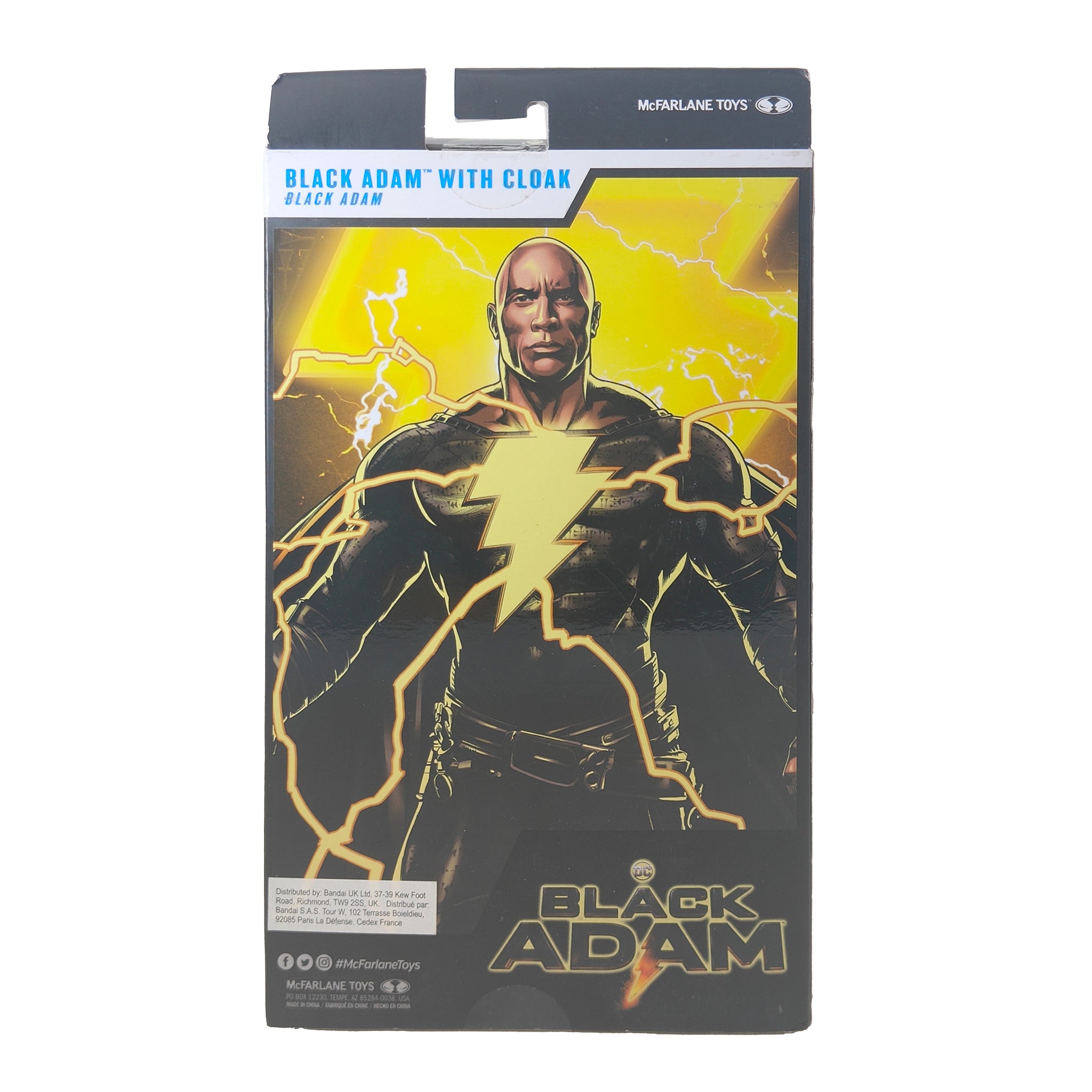 DC Multiverse Black Adam With Cloak Black Adam McFarlane Toys Action Figure 2022 18cm – DC Heroes, McFarlane Toys, 18 cm, 2022, pre-owned collector piece, Uncanny Collectibles Dublin Ireland